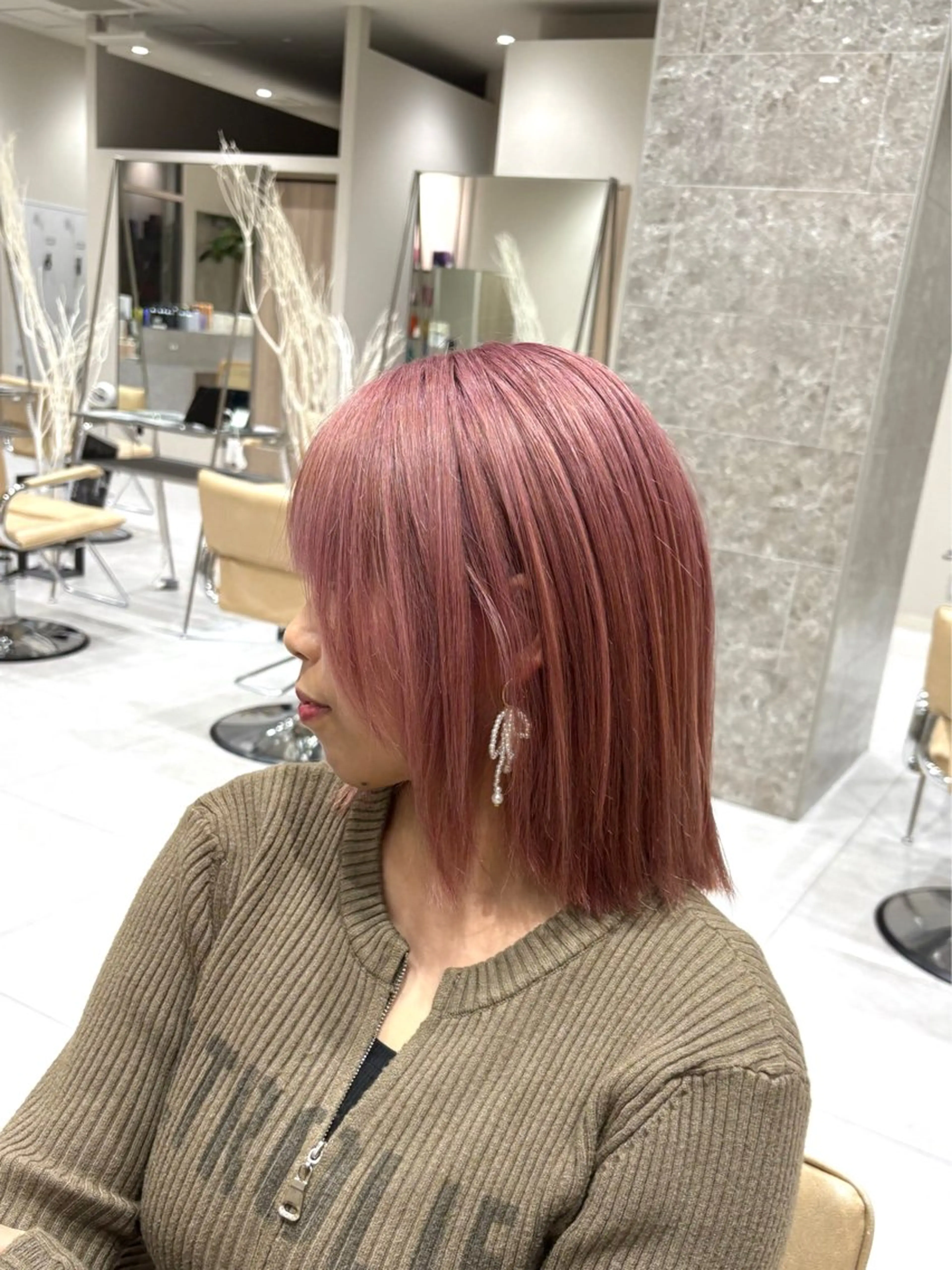 ミディアム カット ヘアカラー バレイヤージュ/ヘア アレンジ/shionのヘアスタイル