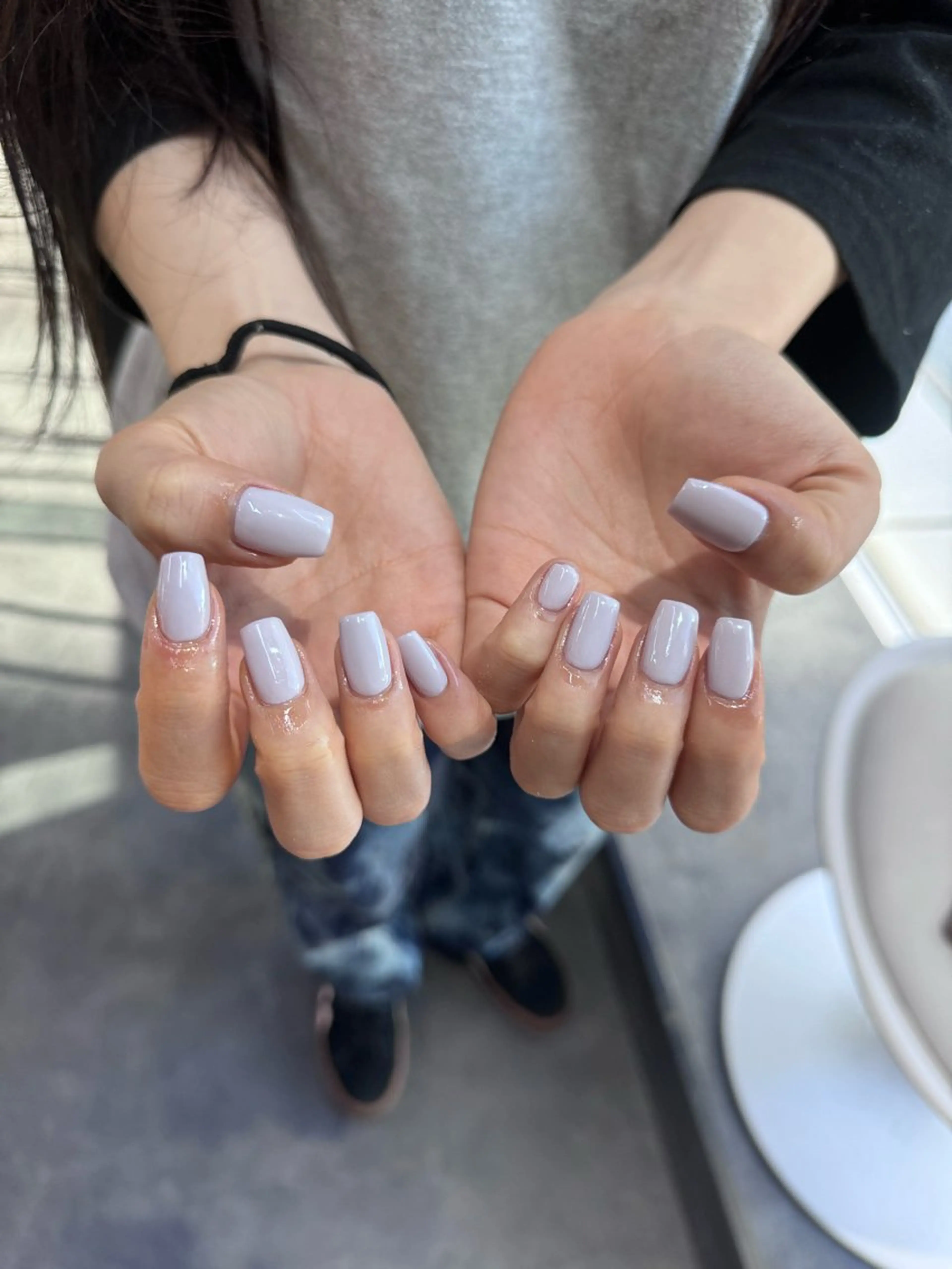 ネイル フレンチネイル マグネットネイル メンズネイル ニュアンスネイル ワンカラーネイル ハンドネイル GRANDE大須 Cecil💜のネイルデザイン