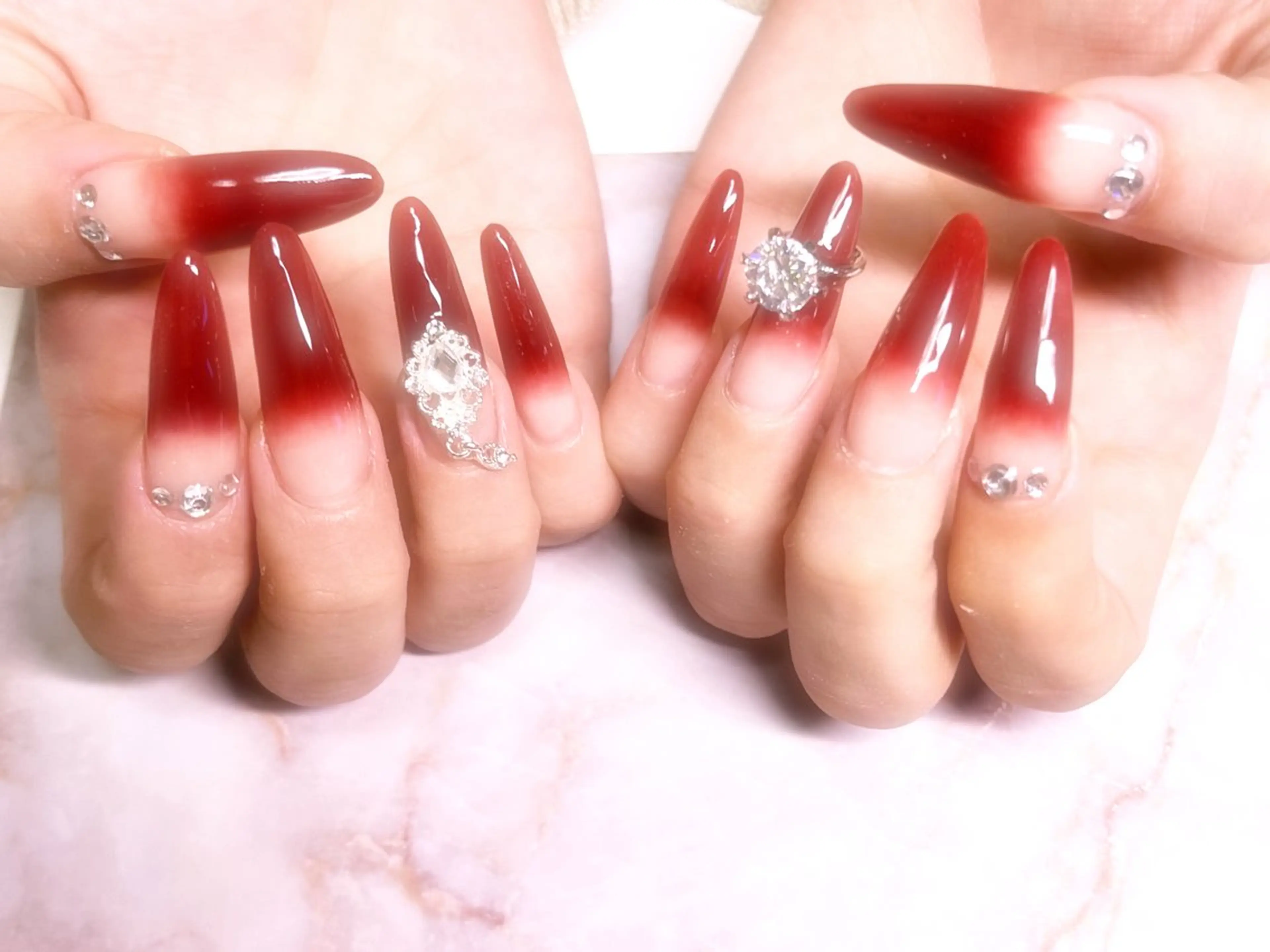 ネイル 長さ出し スカルプネイル plaisir プレジールネイルのネイルデザイン