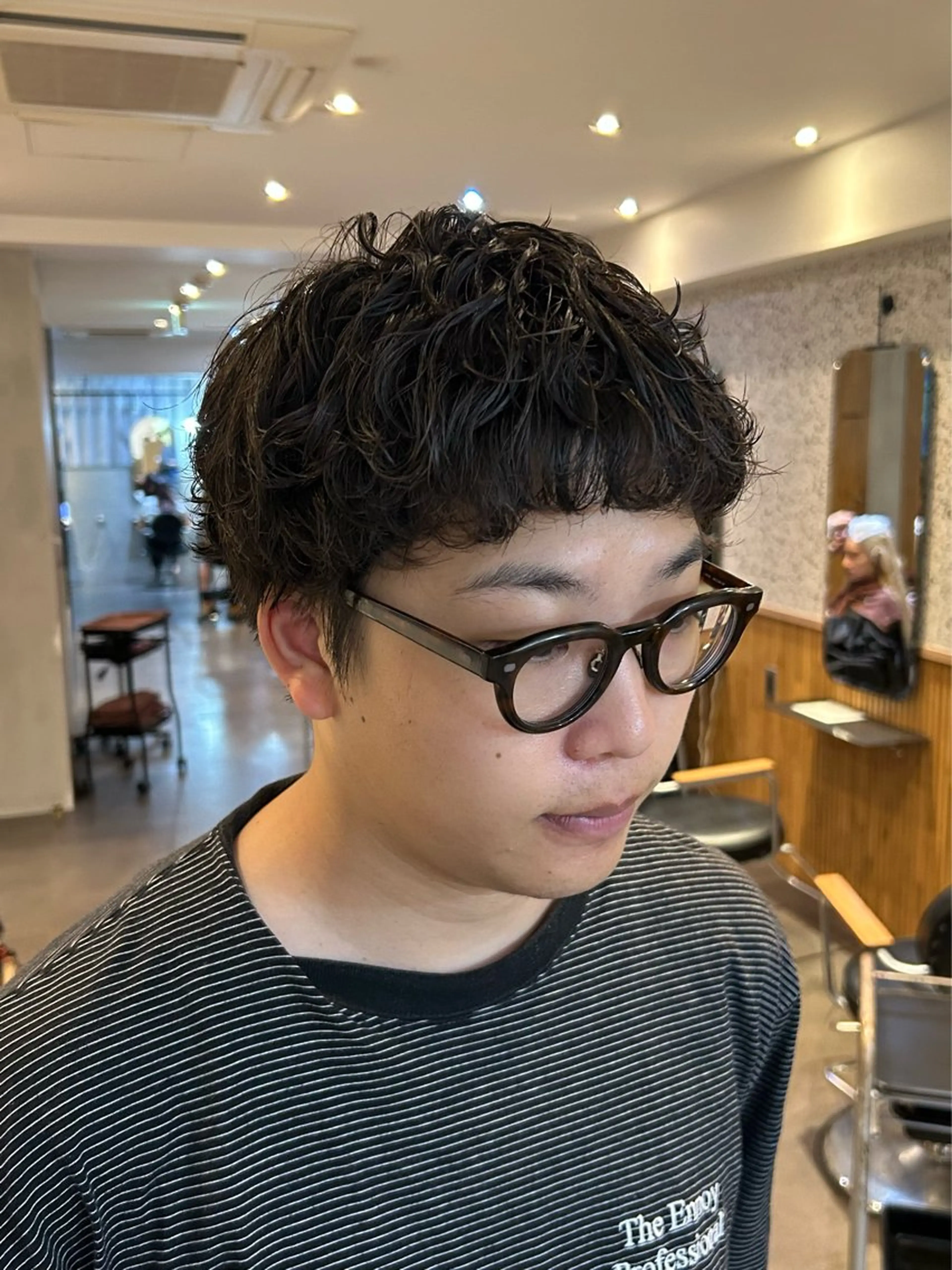 パーマ メンズ カット パーマ La fith hair luxe 門前仲町店所属・透明感/暖色カラー 💖【Misaki】のヘアスタイル