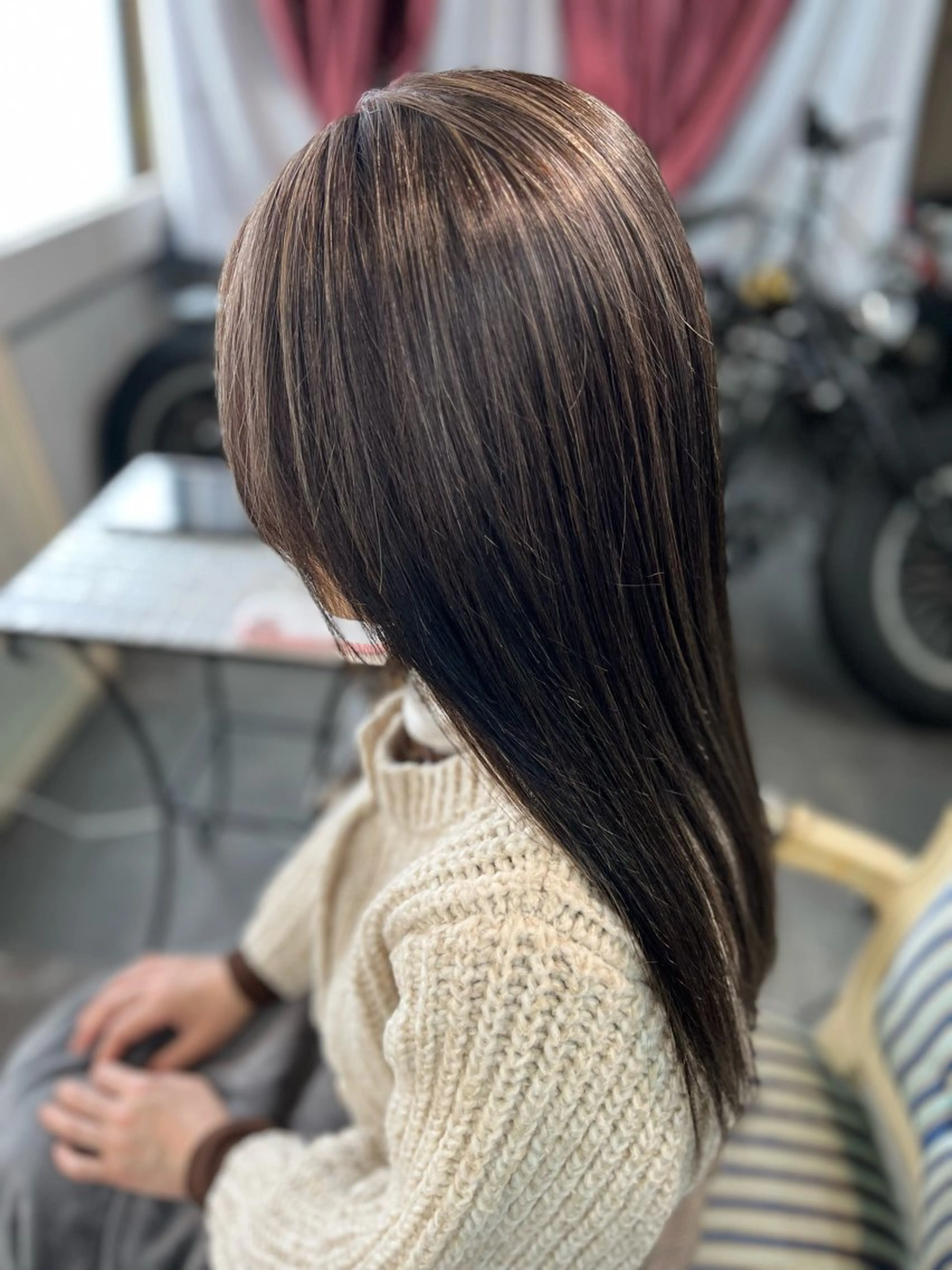 ロング カラー ヘアカラー Mariana雛/ 西大分/ハイライトのヘアスタイル