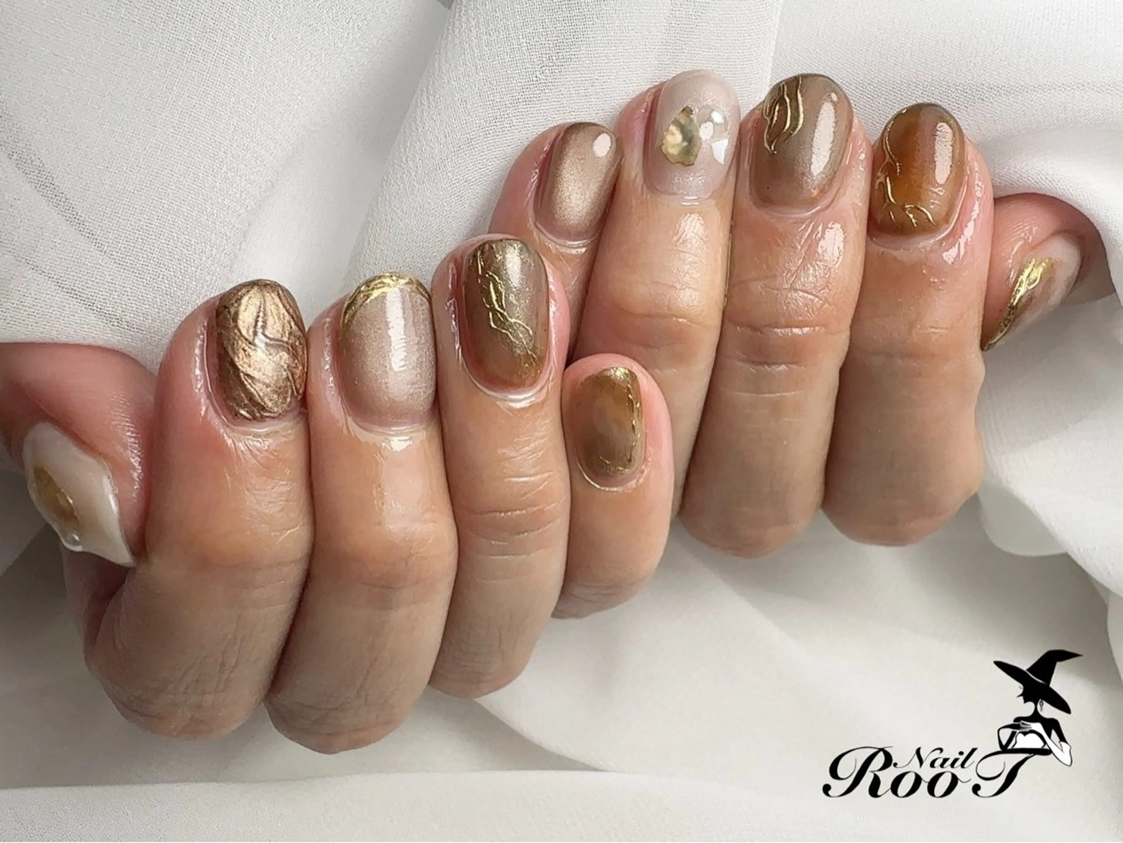 ネイル ニュアンスネイル ハンドネイル RooT Nailのネイルデザイン