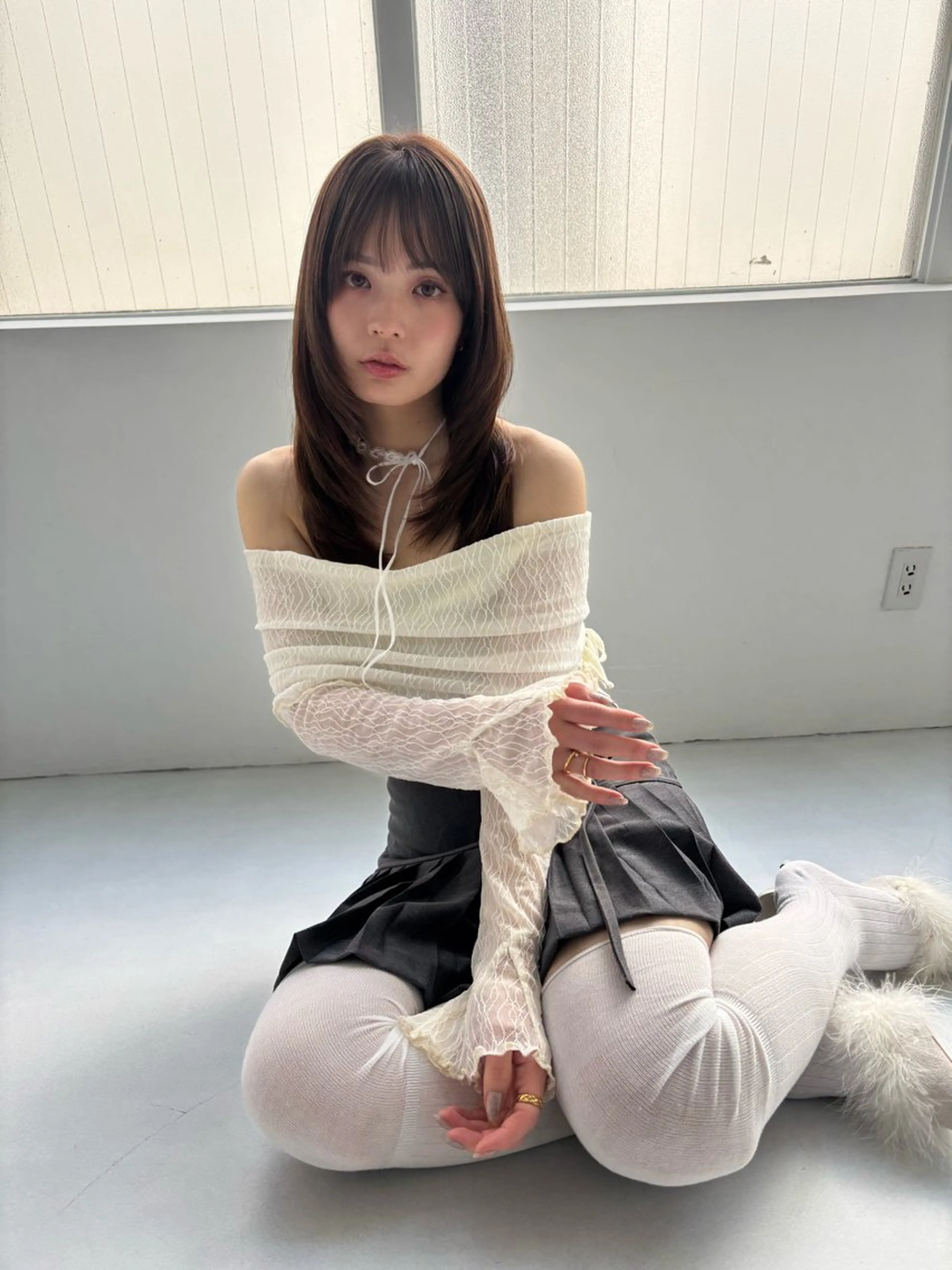 ミディアム カラー ブラウンカラー 透明感カラー オリーブブラウン レイヤーカット カット ヘアカラー トリートメント レイヤーカット🎀 kanaのヘアスタイル