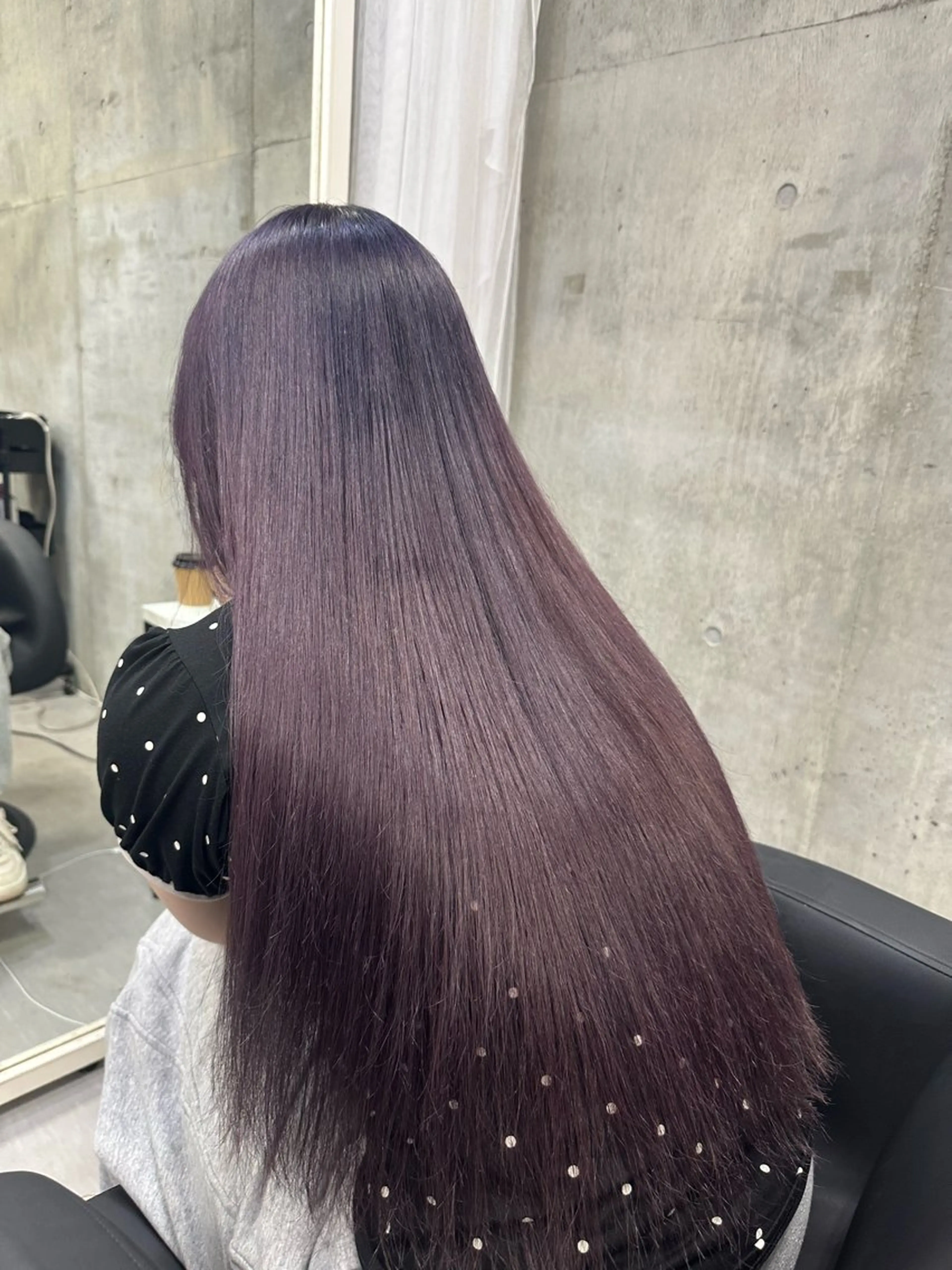 ロング カラー ブリーチ ダブルカラー ハイライトカラー ハイトーンカラー イルミナカラー カット トリートメント XELM/RUI /高崎/ブリーチ/のヘアスタイル