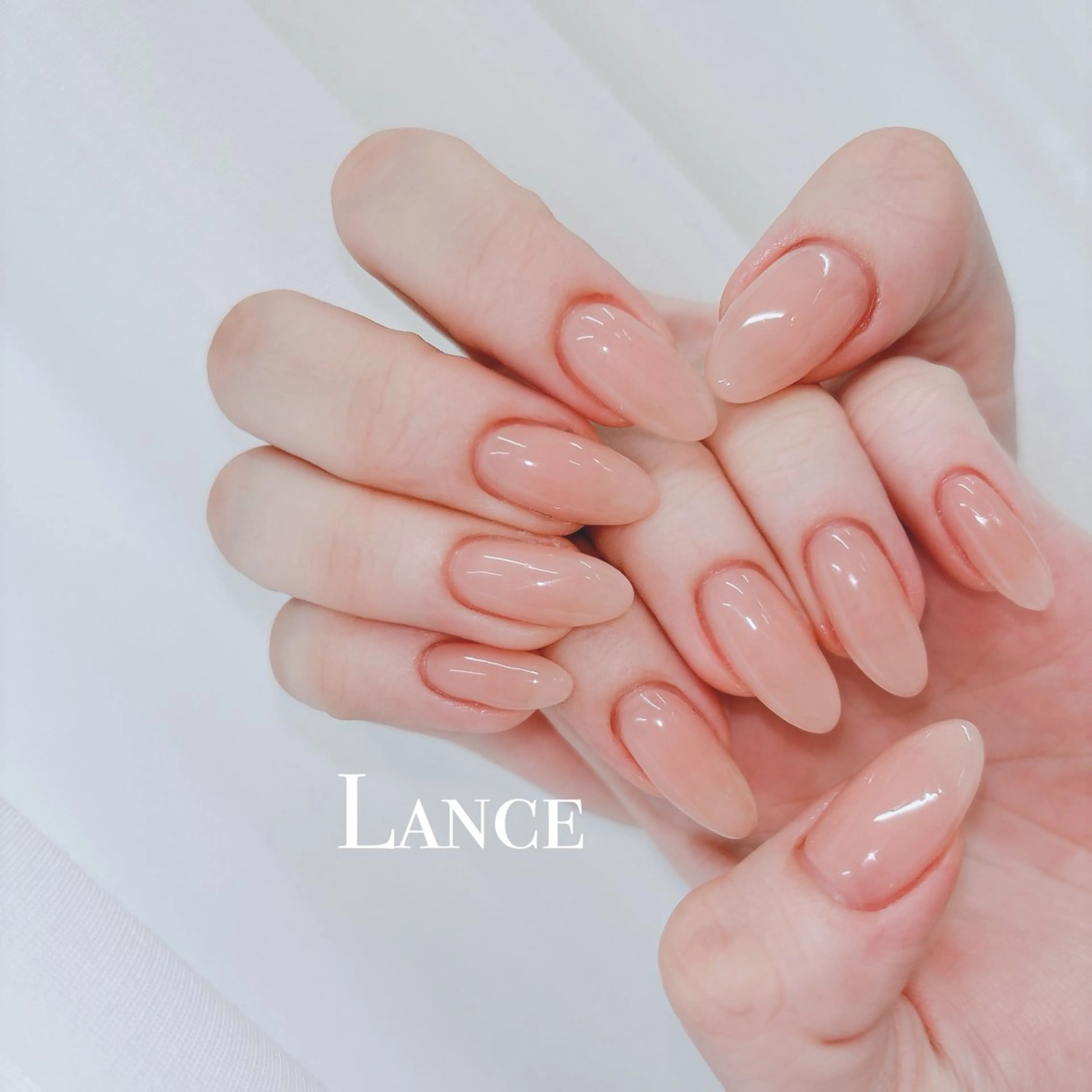 ネイル オーロラネイル ブルー フットネイル 氷ネイル・うるうるネイル キラキラネイル ハンドネイル Lance nailのネイルデザイン