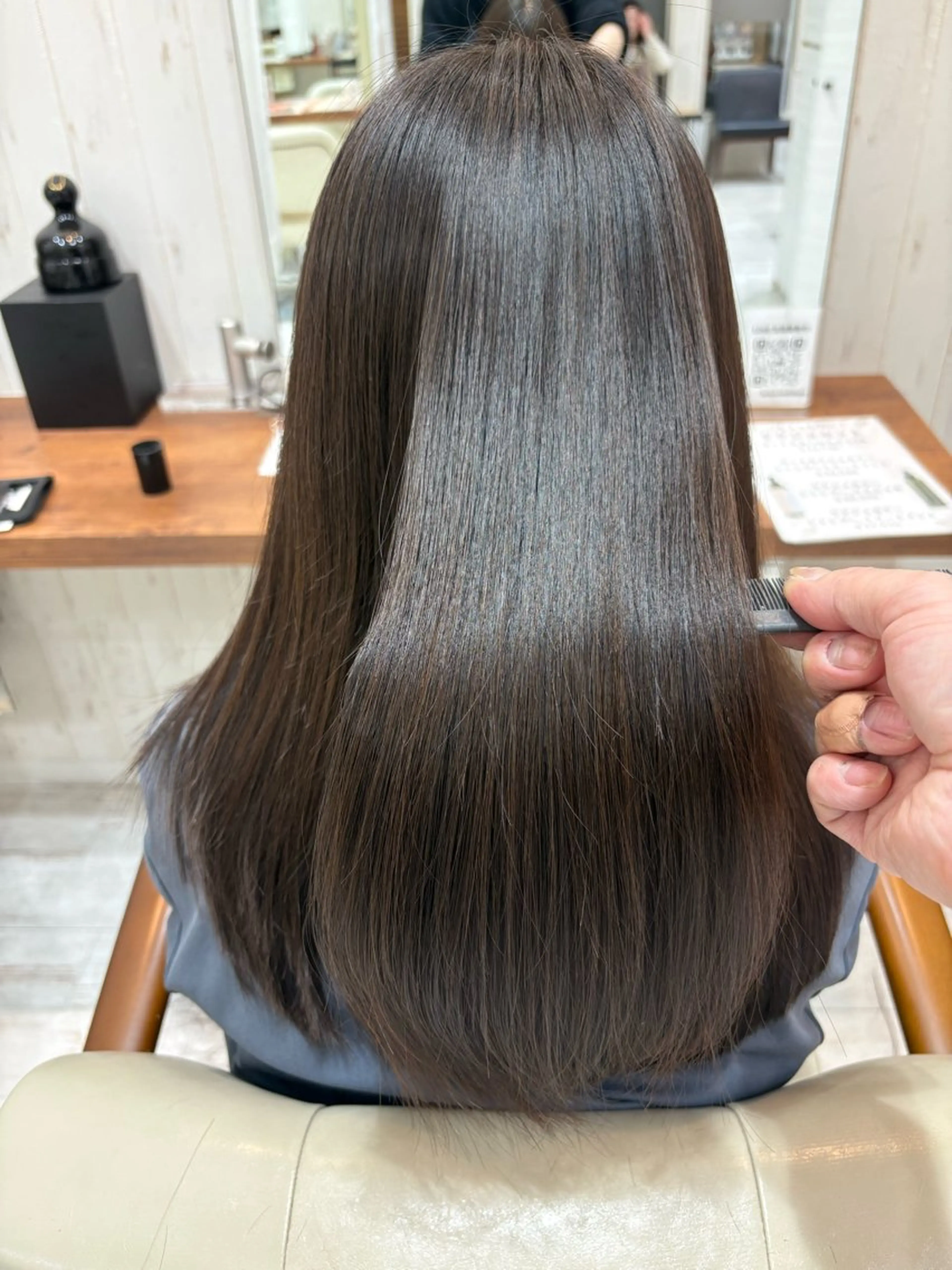 ロング カット ヘアカラー トリートメント 髪質改善×レイヤー 高嶋のヘアスタイル