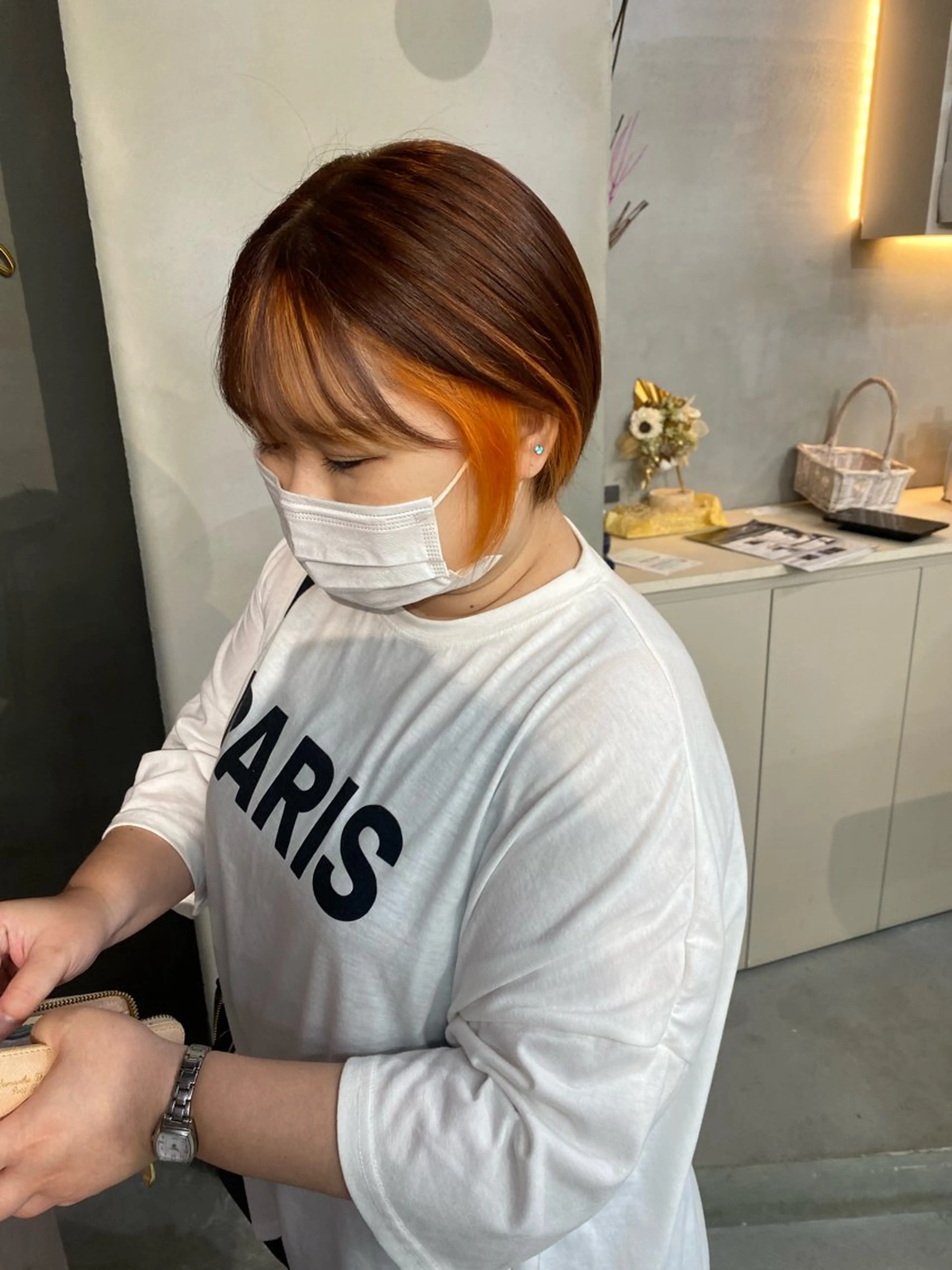 ショート カラー ヘアカラー 前橋 姫奈のヘアスタイル