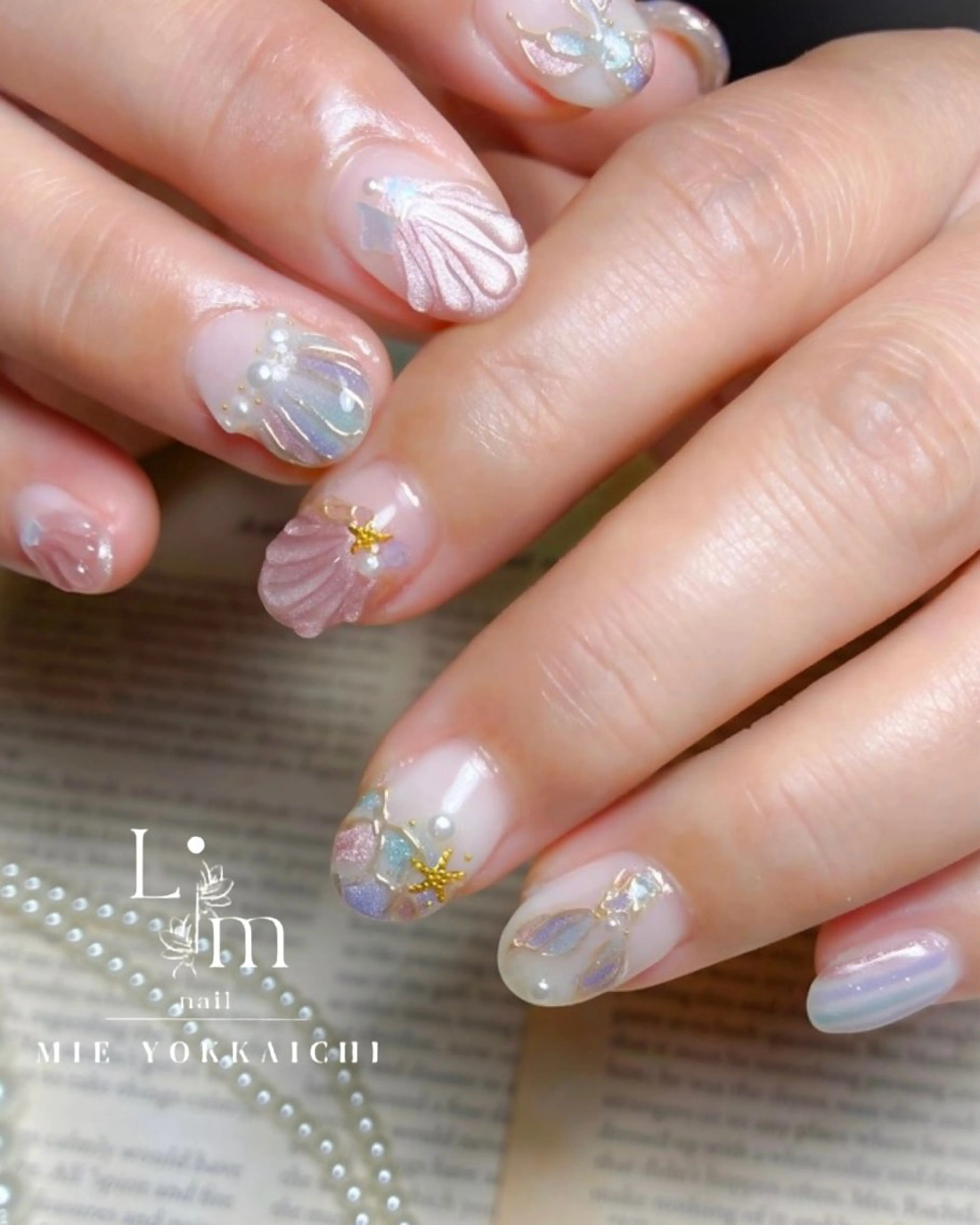 ネイル 持ち込み 夏ネイル Li.m nail リム ネイルのネイルデザイン