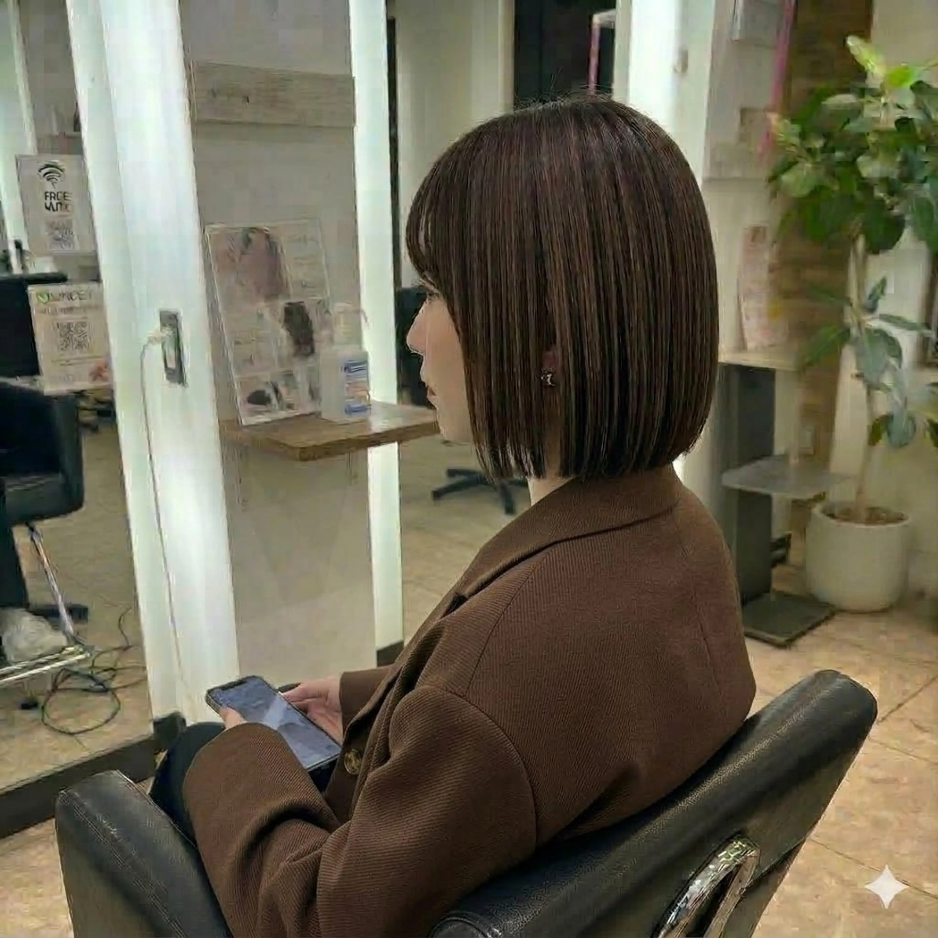 ショート カット ヘアカラー トリートメント 【朝ラク】伊藤 潤／ボブ・カラーのヘアスタイル