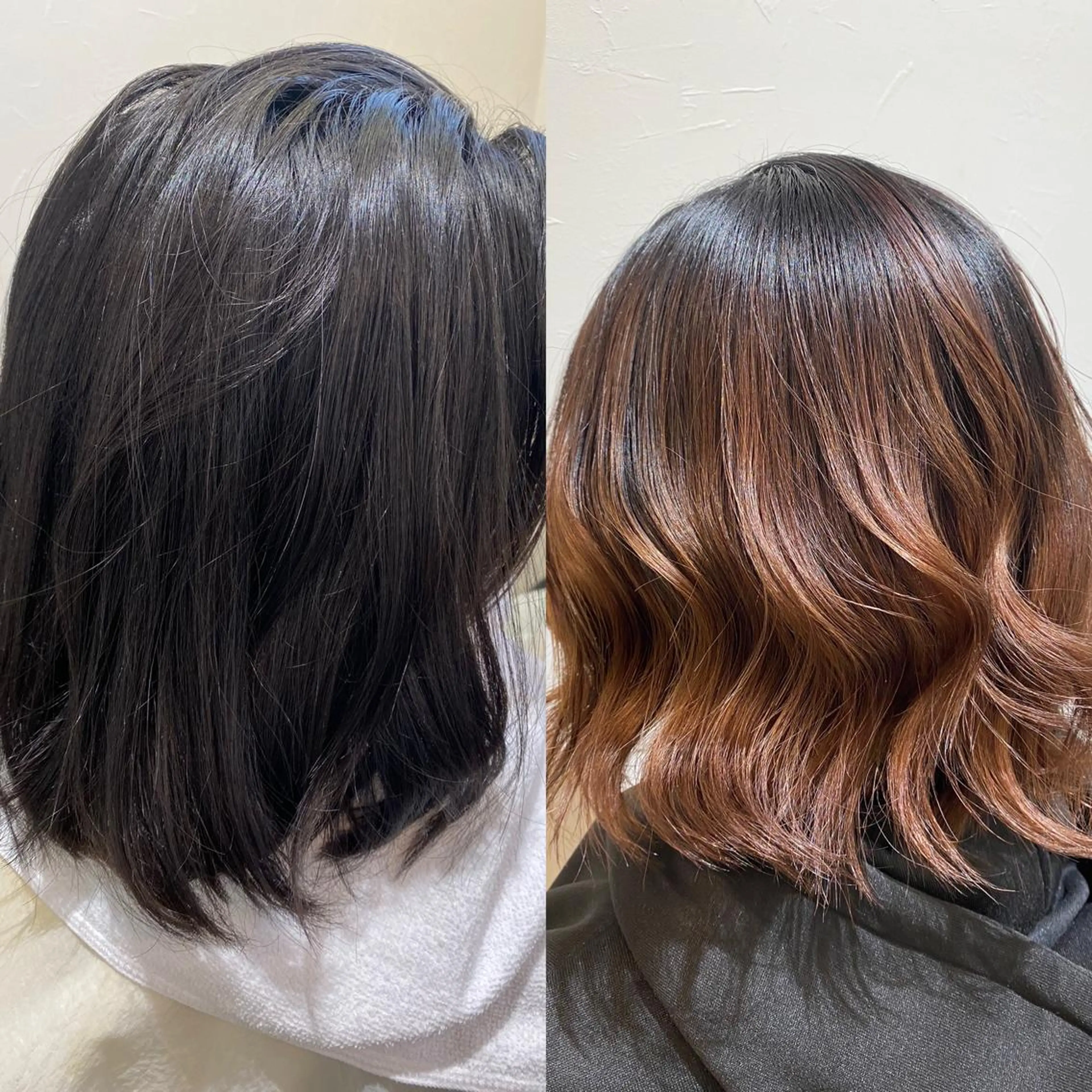 ミディアム レイヤーカット カット パーマ トリートメント ✨美髪矯正の専門家✨ 髪質改善　松村のヘアスタイル