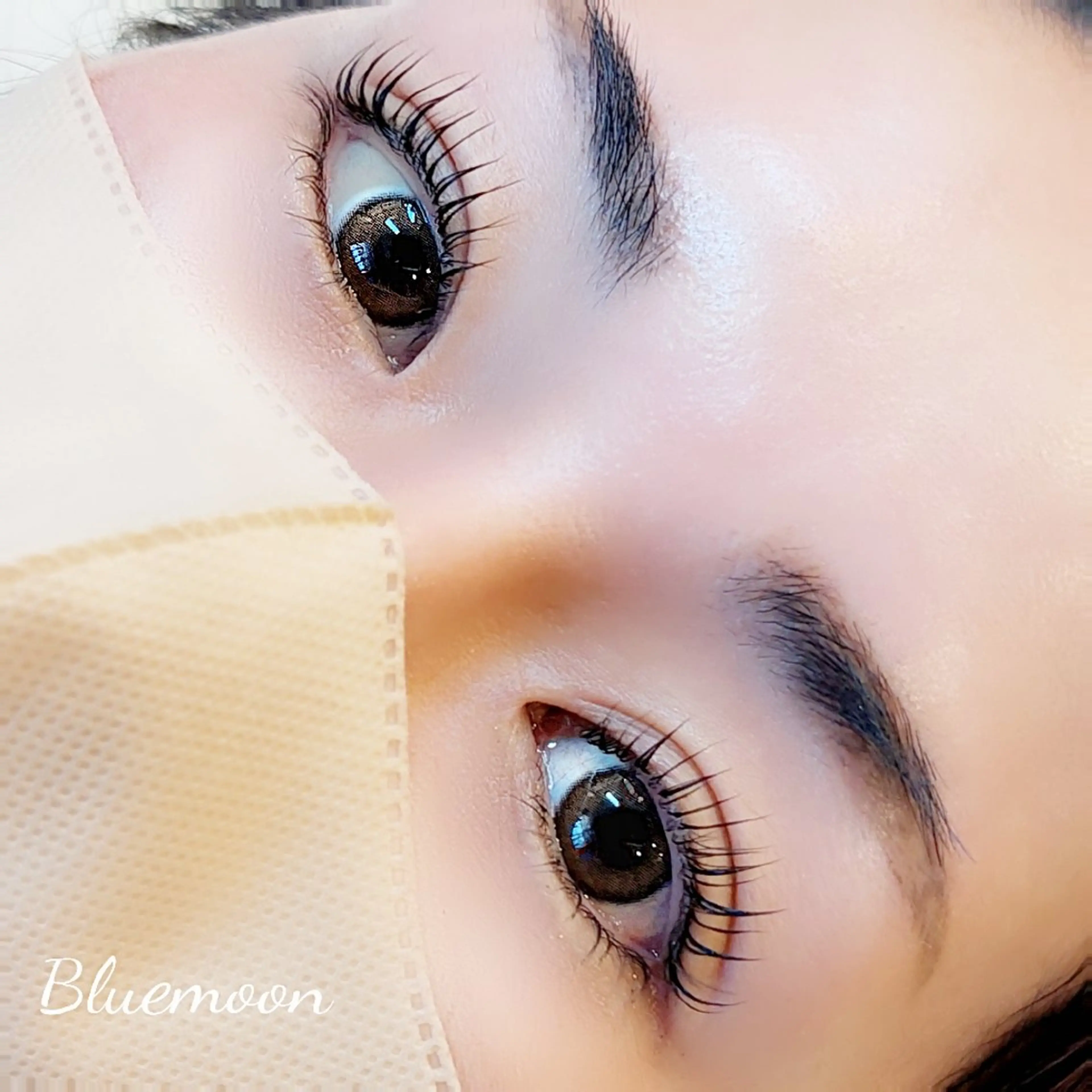 マツエク・マツパ 一重×まつ毛パーマ Blue moonのマツエク・マツパデザイン