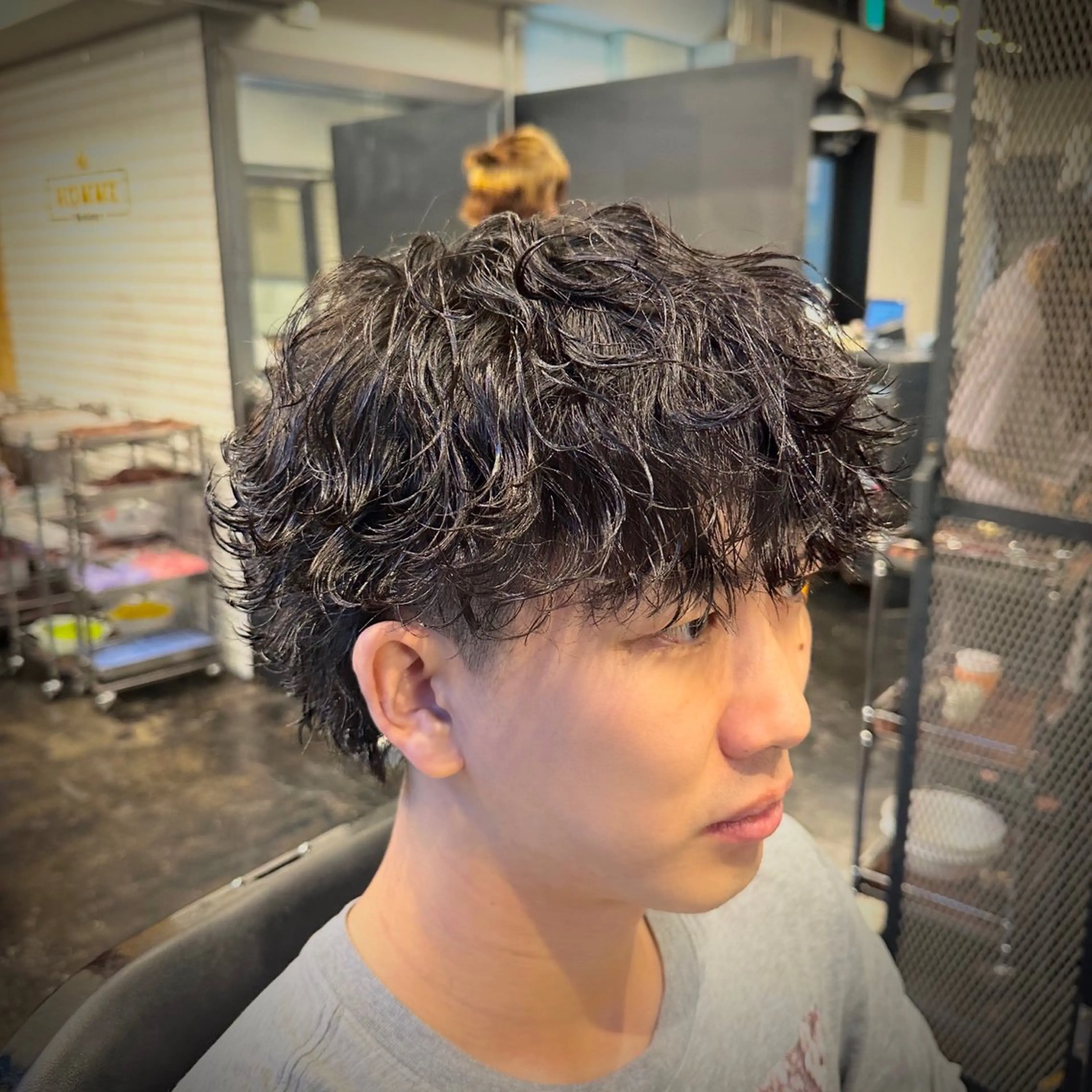 ショート メンズ カット パーマ トリートメント ツイスパ/メンズ パーマ/歩夢のヘアスタイル