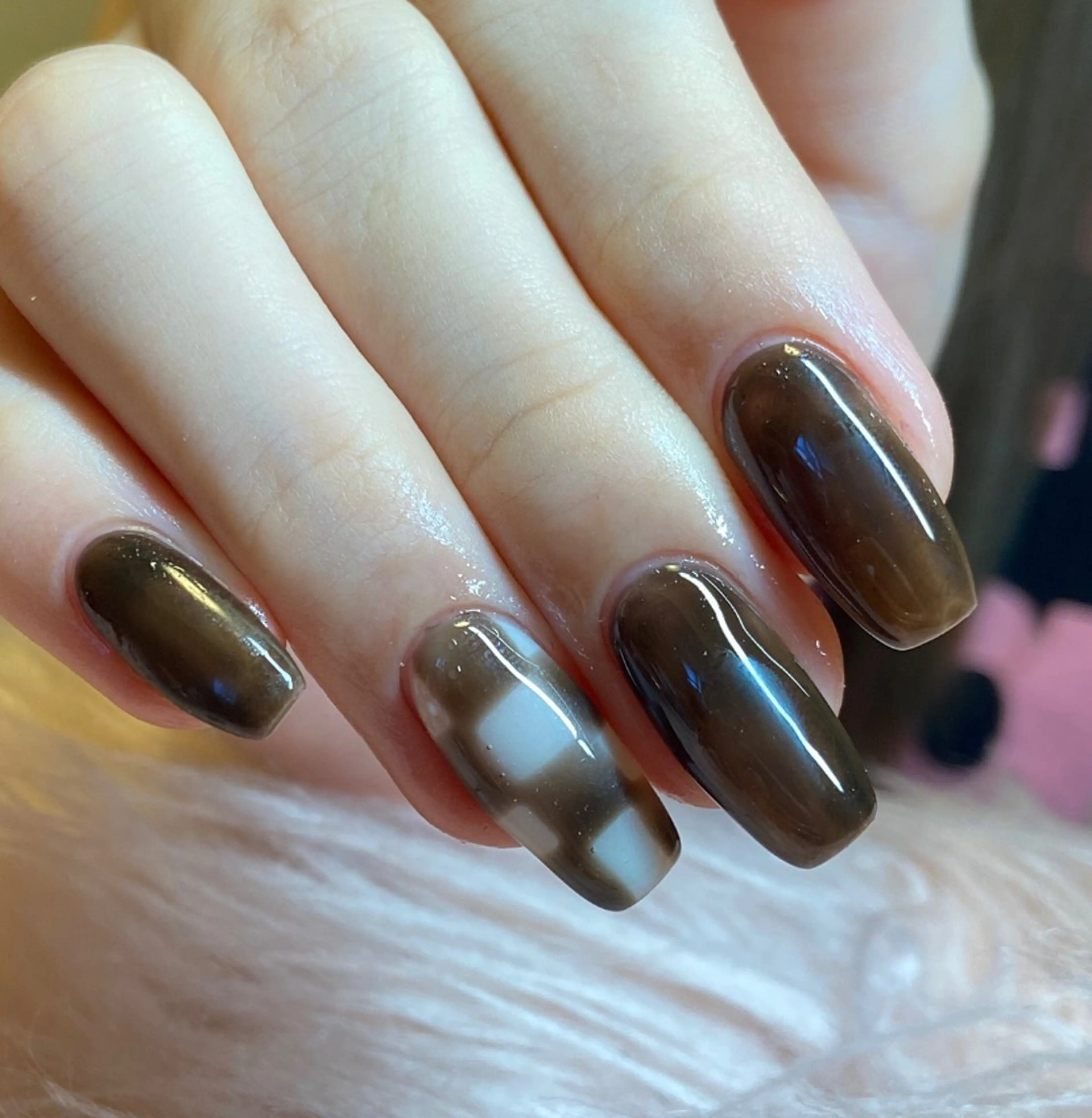 ネイル 長さ出し ジェルネイル HandSnail 座間自宅ネイルサロンのネイルデザイン