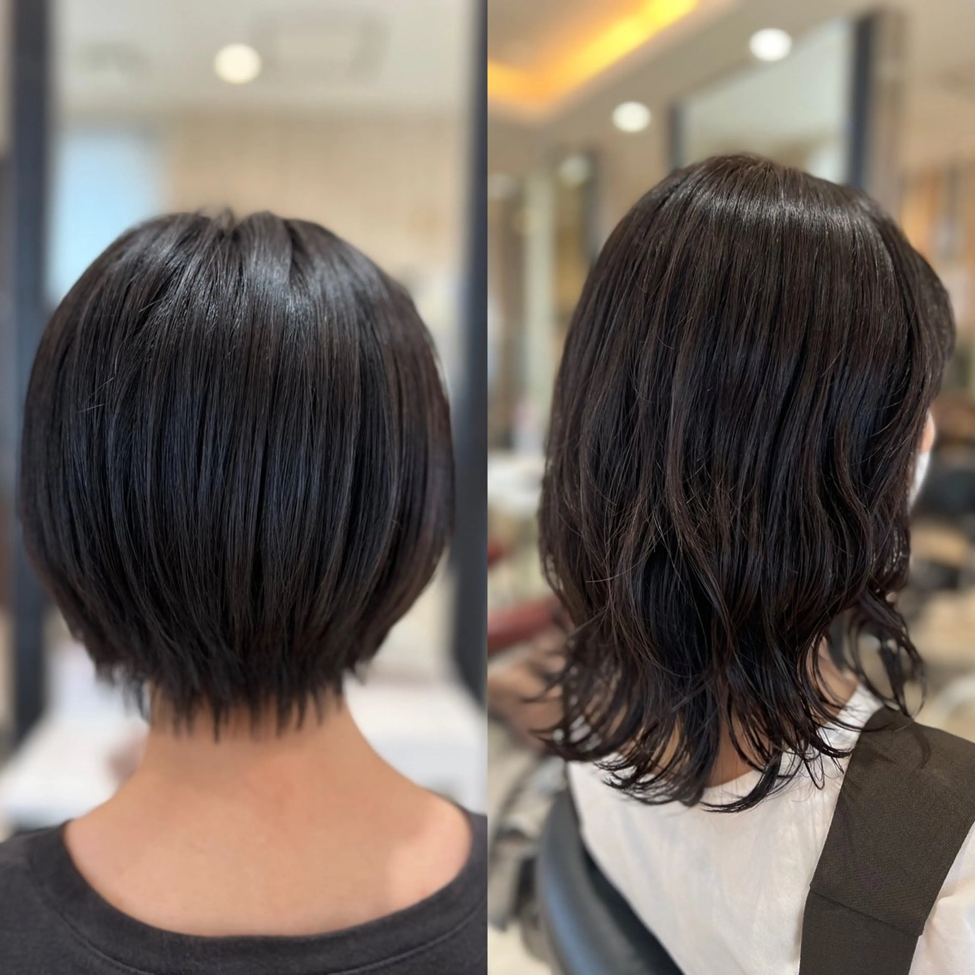 ミディアム 似合わせカット QUATRO ほたかのヘアスタイル