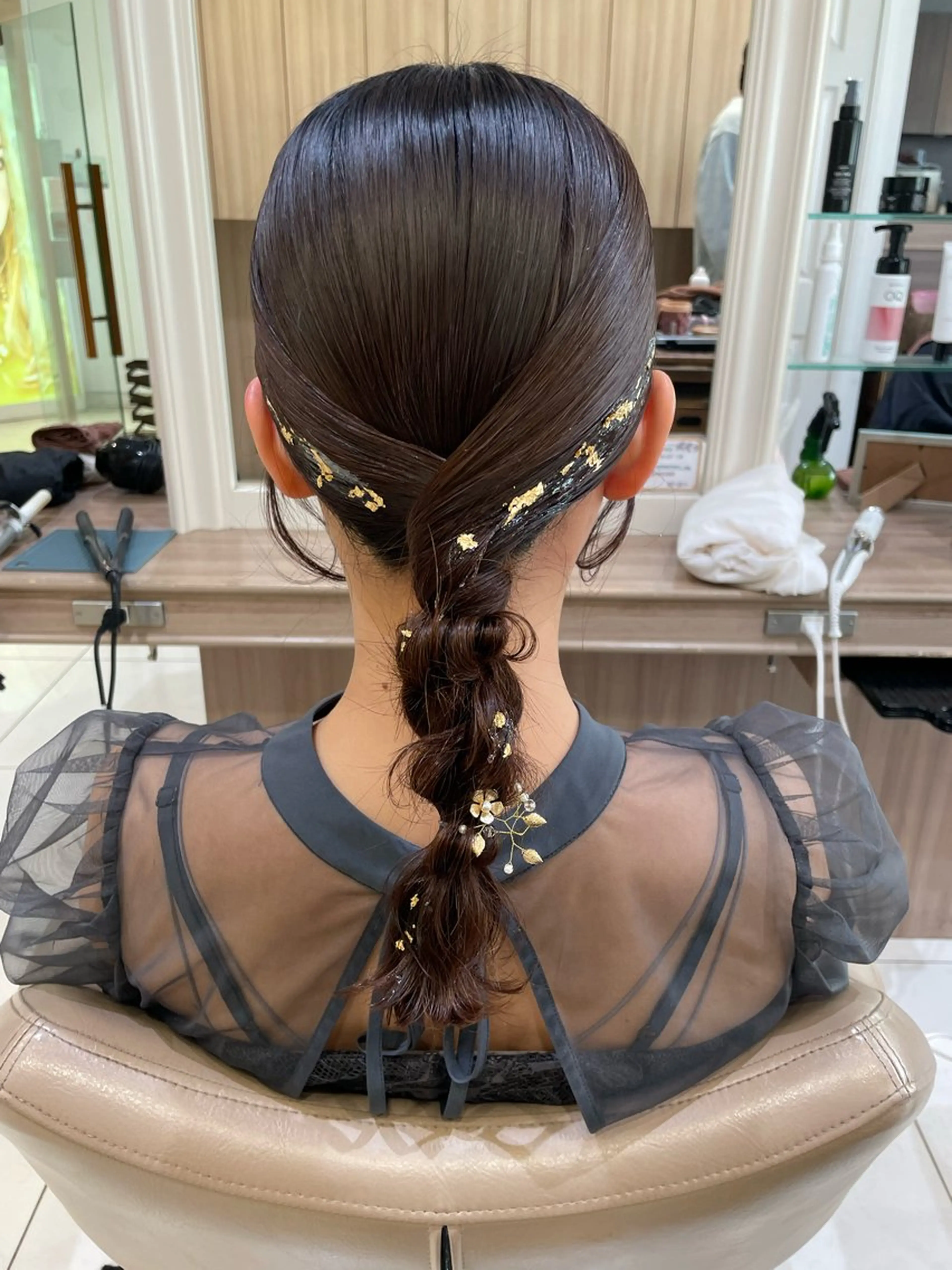 セミロング ヘアアレンジ ヘアセット 韓国ヘアメイク🎀/ 縮毛矯正✨山本媛香のヘアスタイル