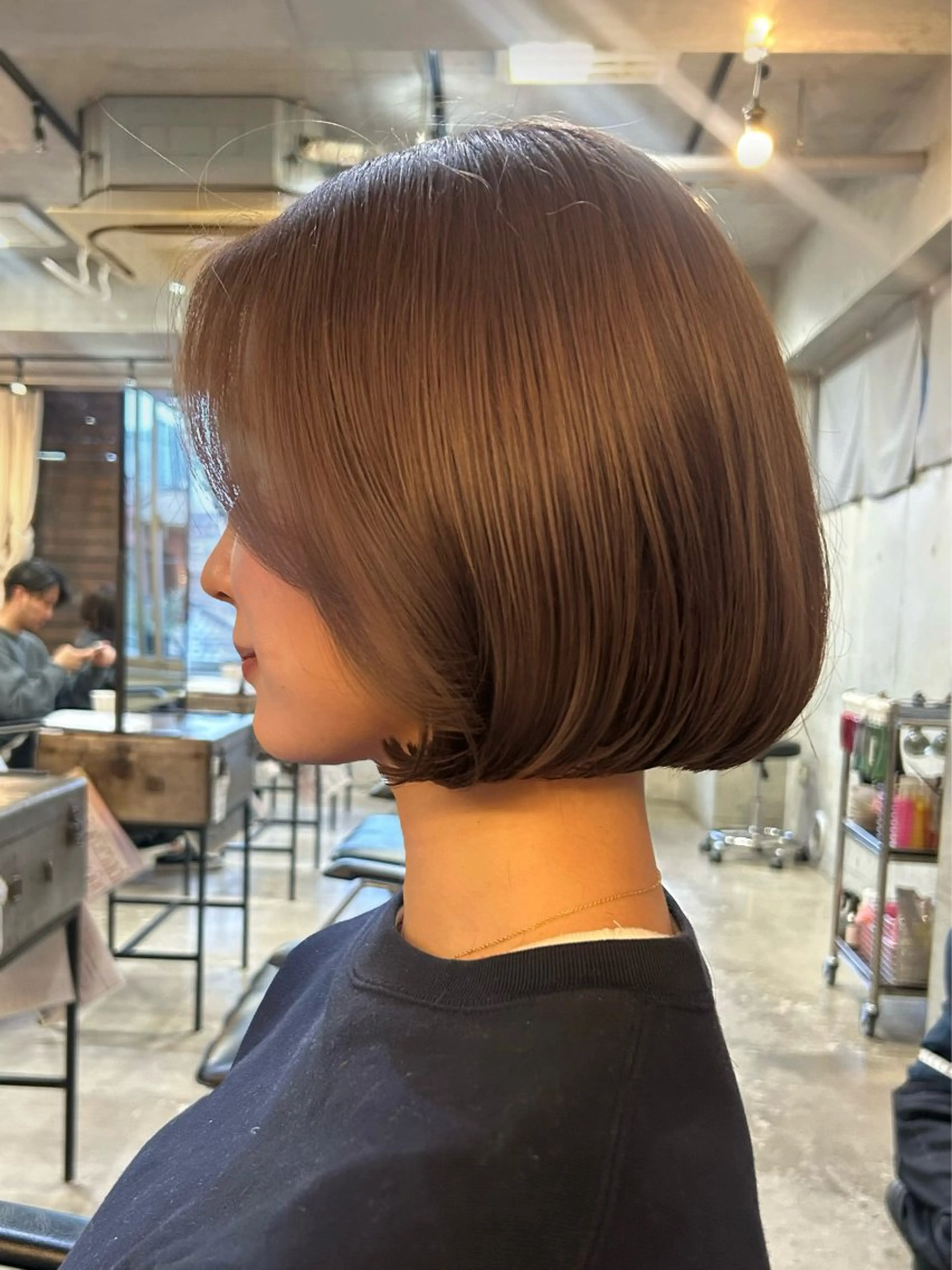 ショート カラー カット ヘアカラー 韓国ボブ/レイヤー ボブ/ EMIRIのヘアスタイル