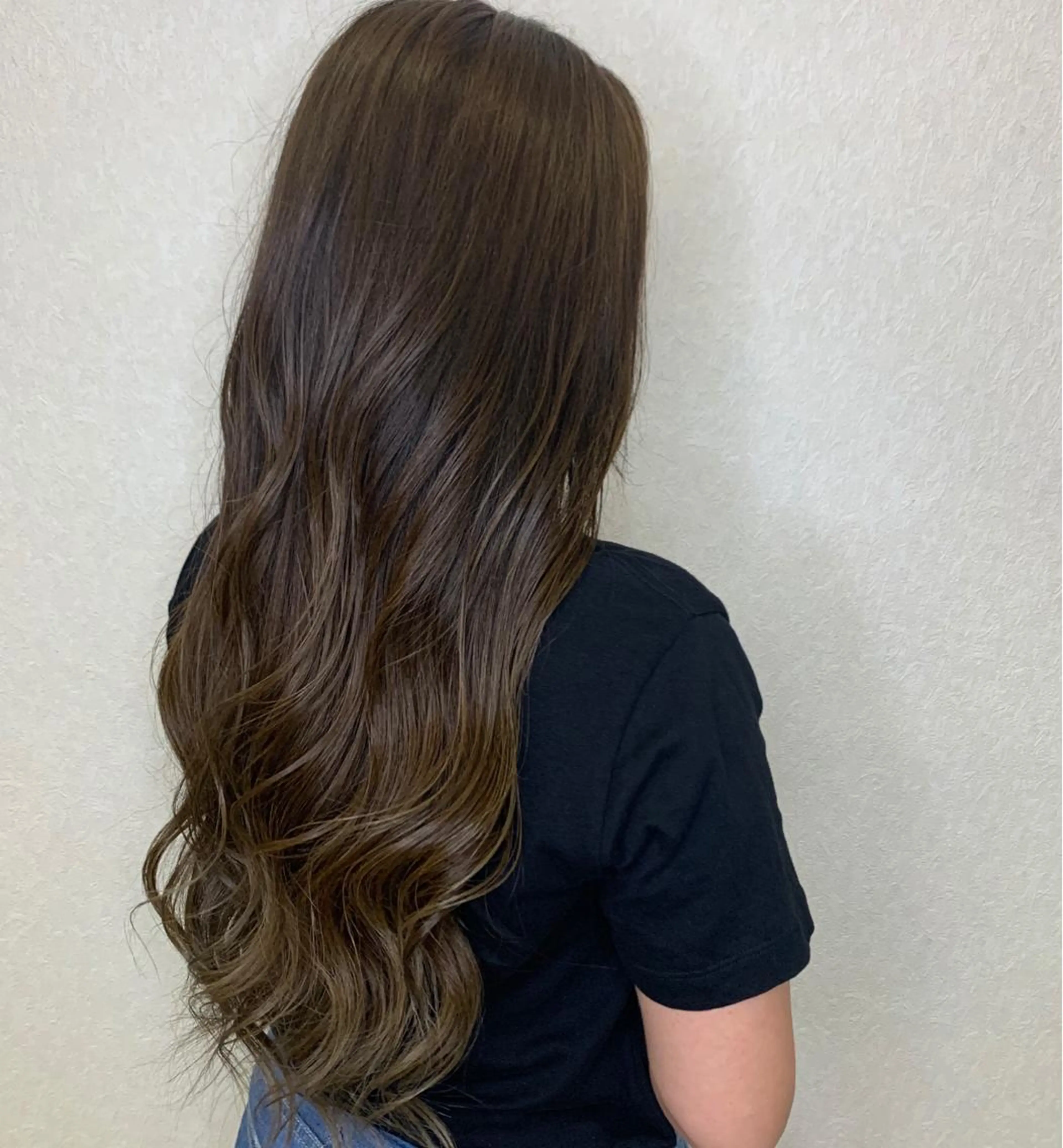 ロング カラー ベージュカラー グラデーションカラー ミルクティーベージュ カット ヘアカラー トリートメント agland tetra所属・教野 真央のヘアスタイル