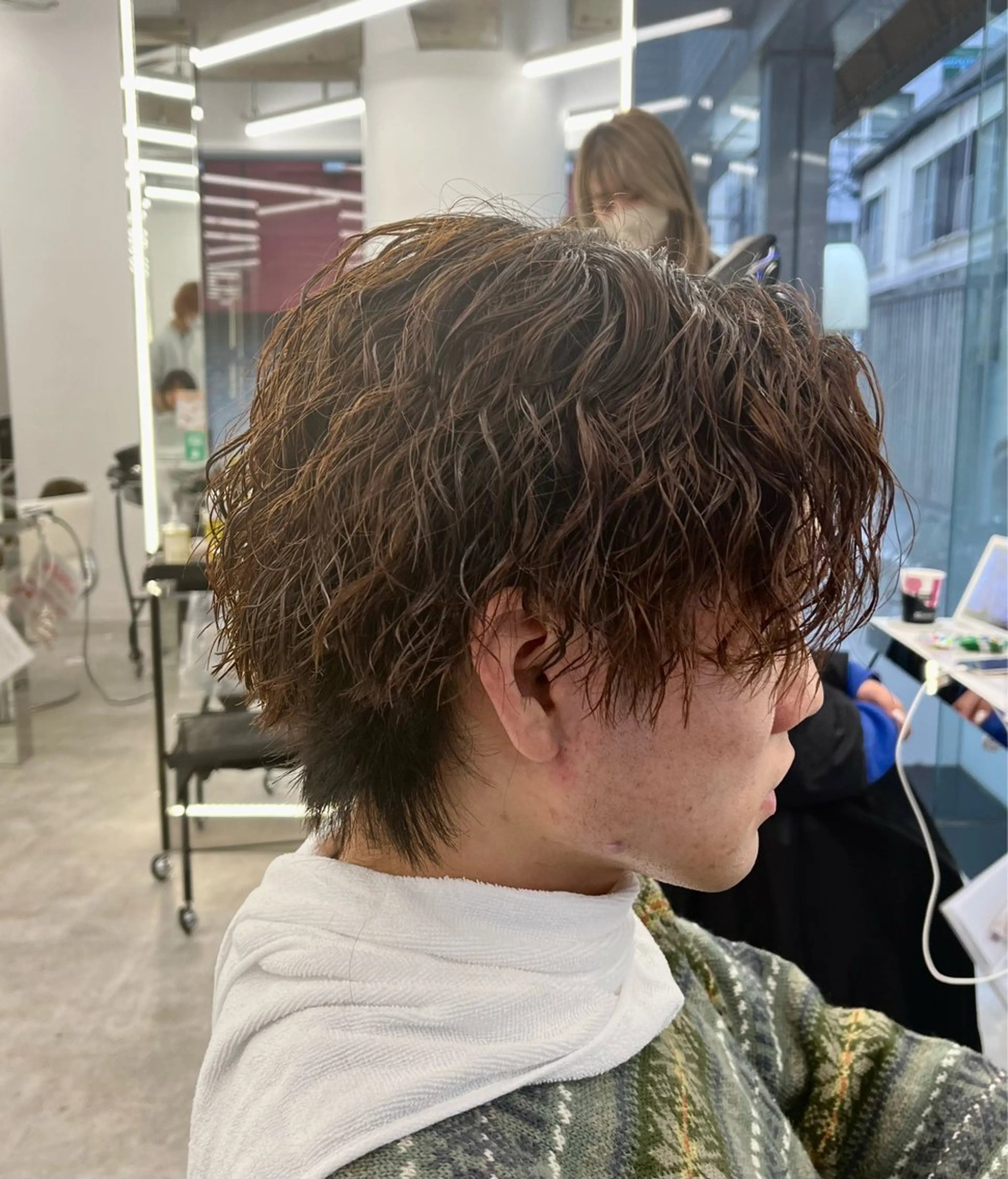 ショート カラー パーマ メンズ 森龍馬 メンズ専門美容師のヘアスタイル