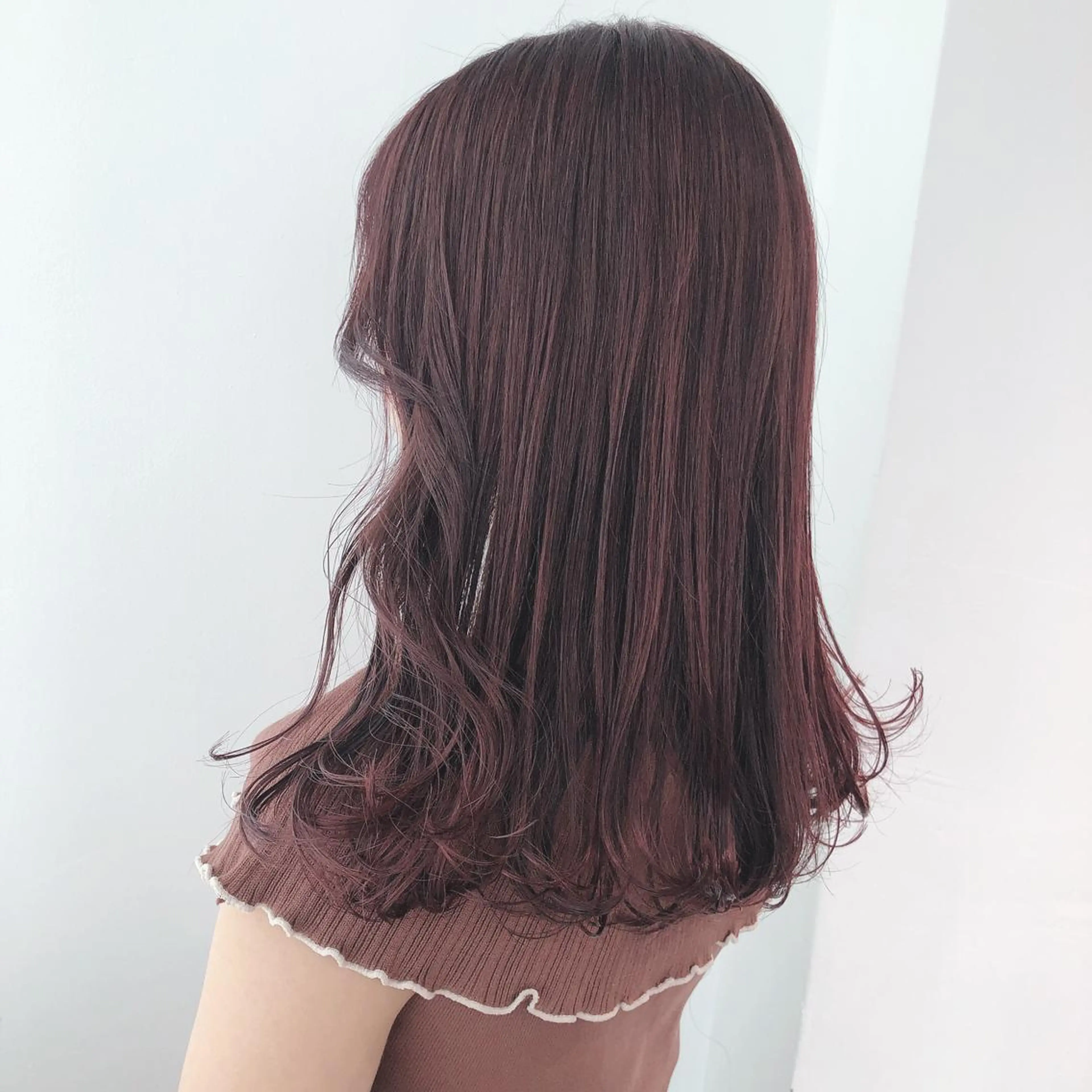 セミロング カラー ベージュカラー ピンクカラー ピンクベージュ ヘアカラー トリートメント ❤️sai❤️ official❤️のヘアスタイル