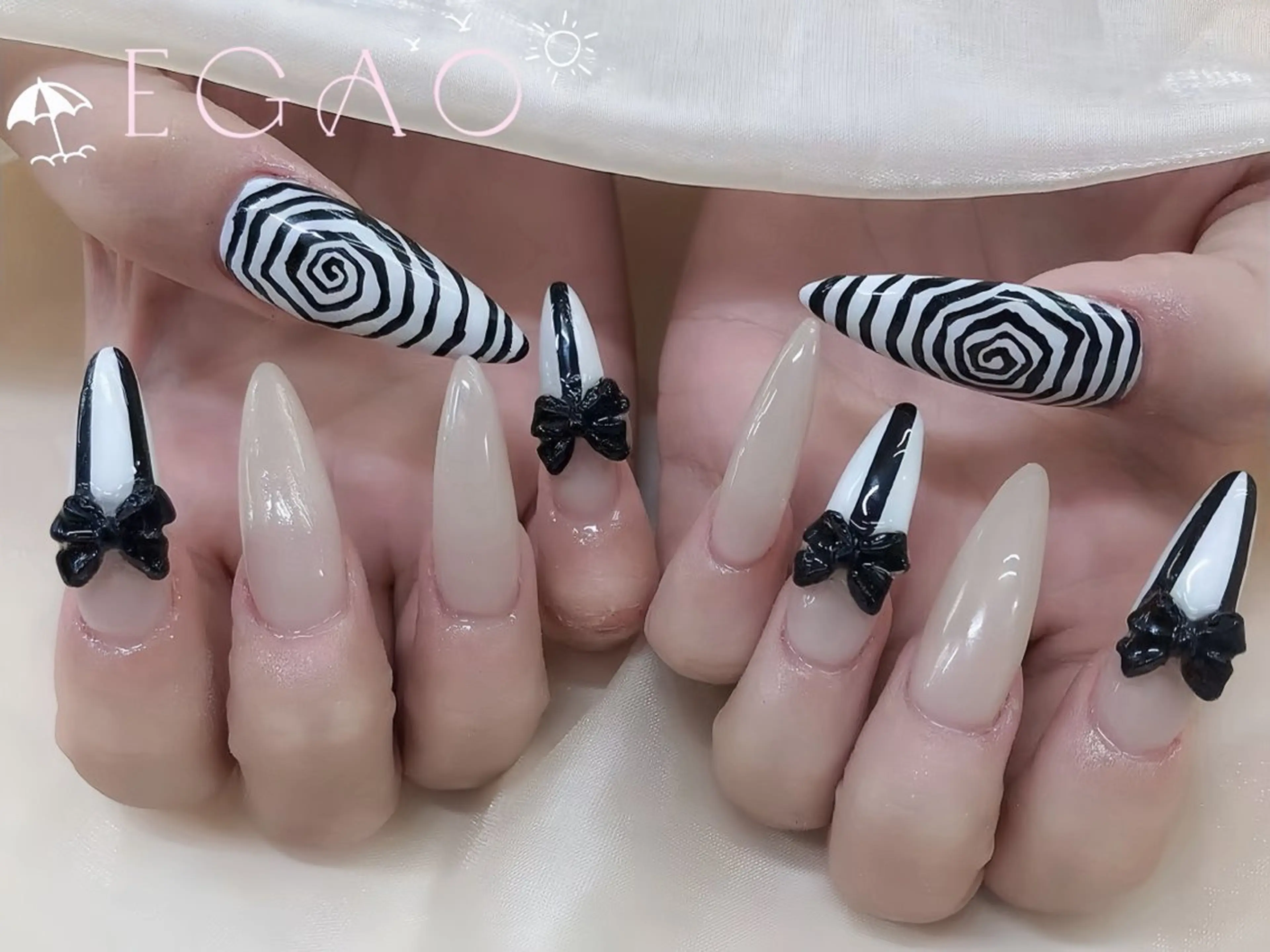 ネイル アートネイル フットネイル フレンチネイル ジェルネイル グラデーション ハンドネイル Egao Nail錦糸町店のネイルデザイン