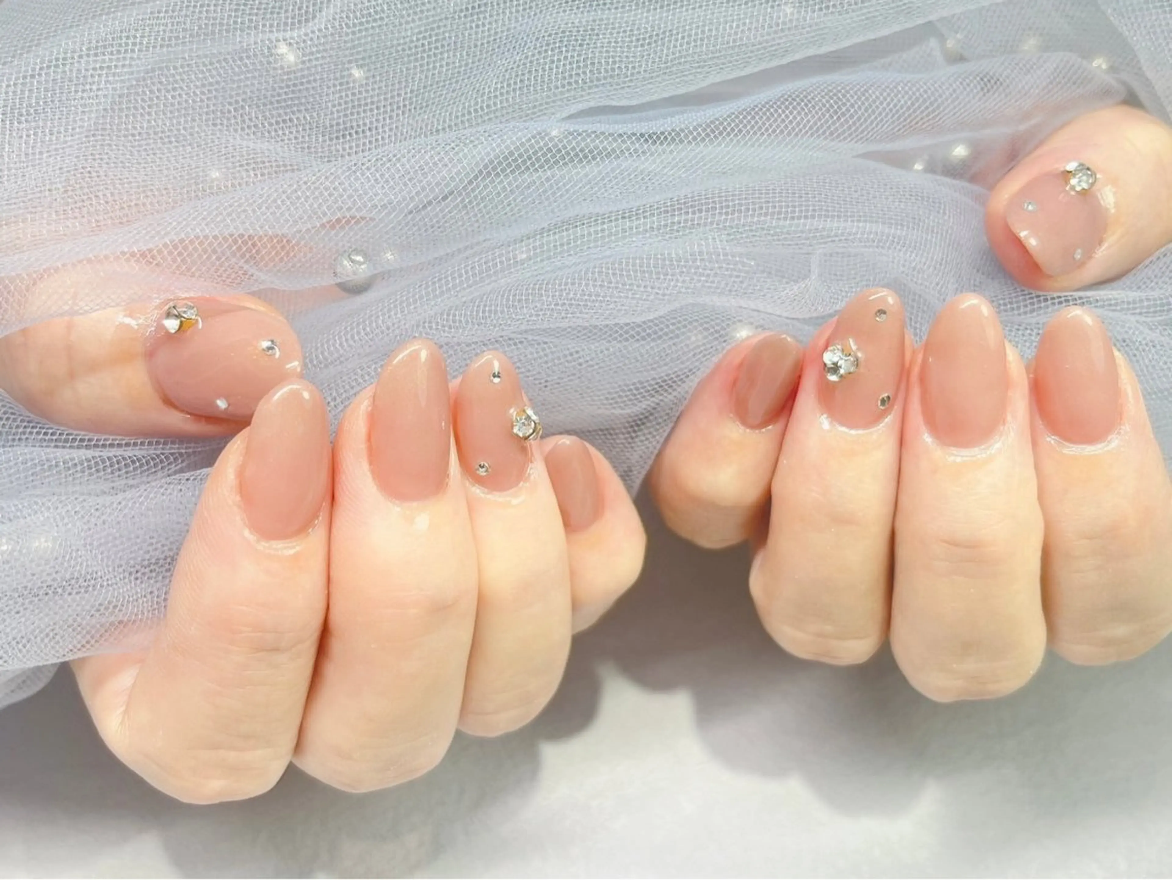 上品Mao Nail . ＊定額A.パラジェル使用　/フィルイン/オフィス　シンプルネイルの写真