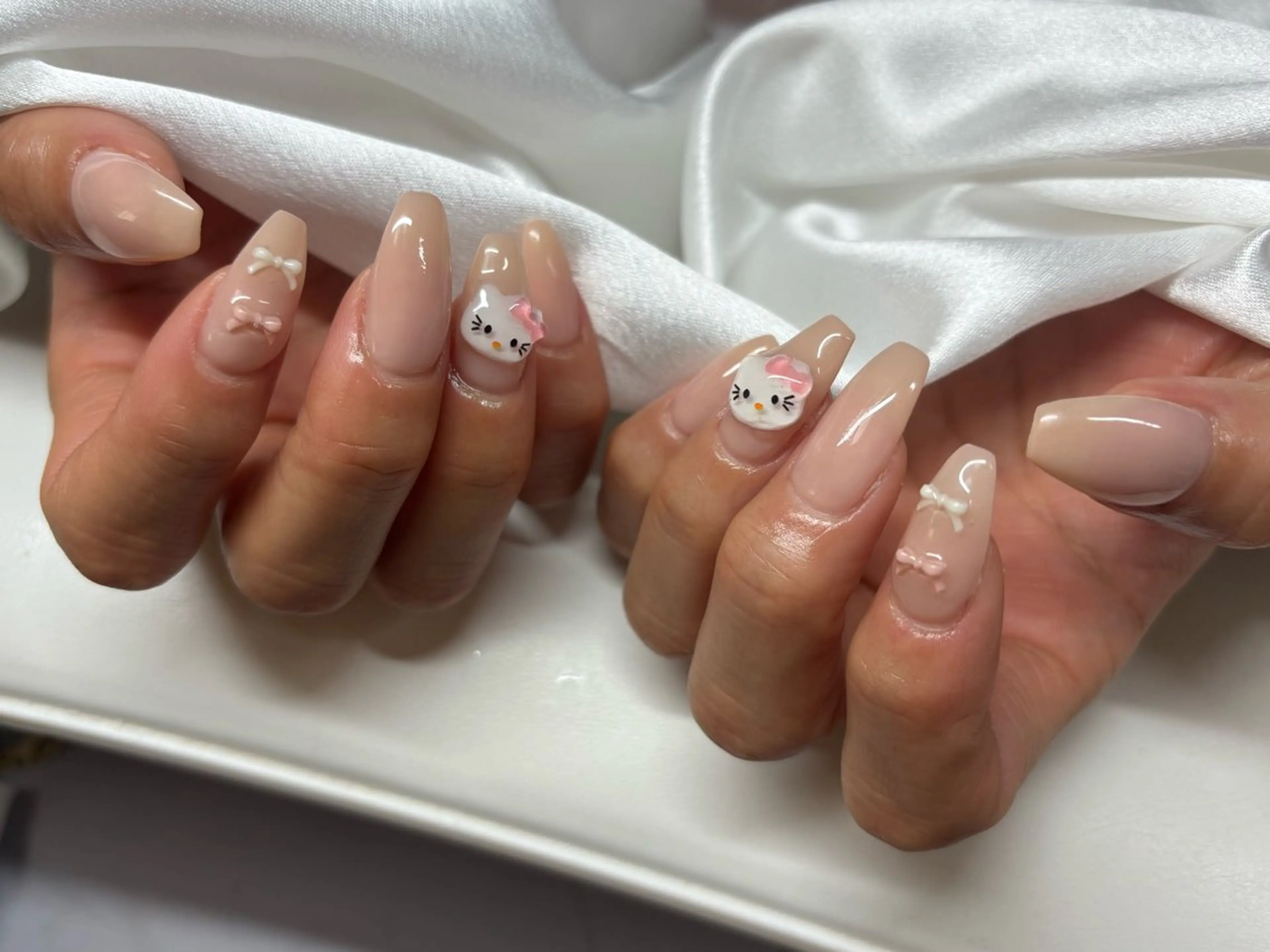 ネイル リボン 門真市ネイルサロン♡ KUMI.HANAのネイルデザイン