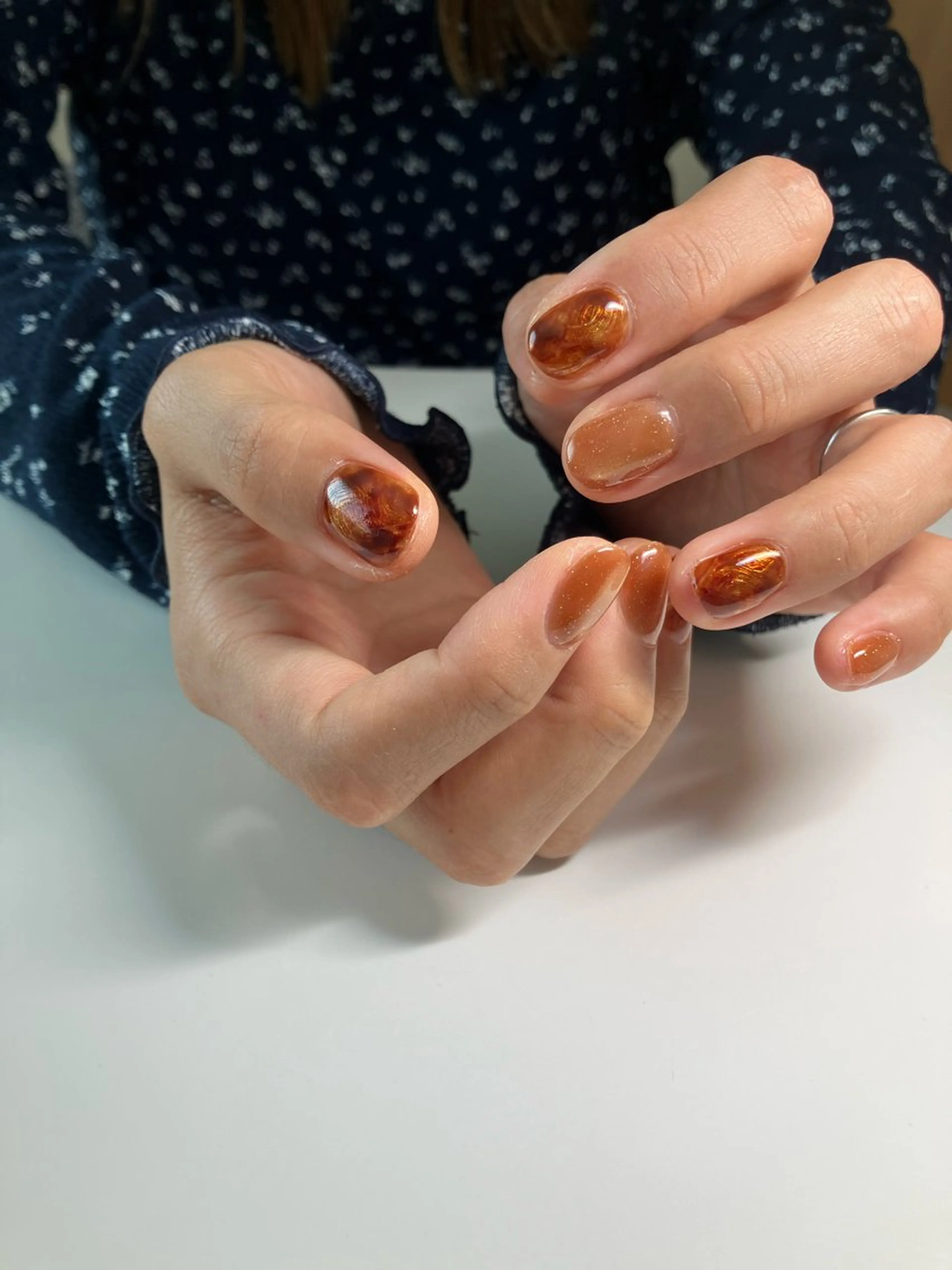 ネイル べっ甲ネイル Lis nail. 🕊yuriのネイルデザイン