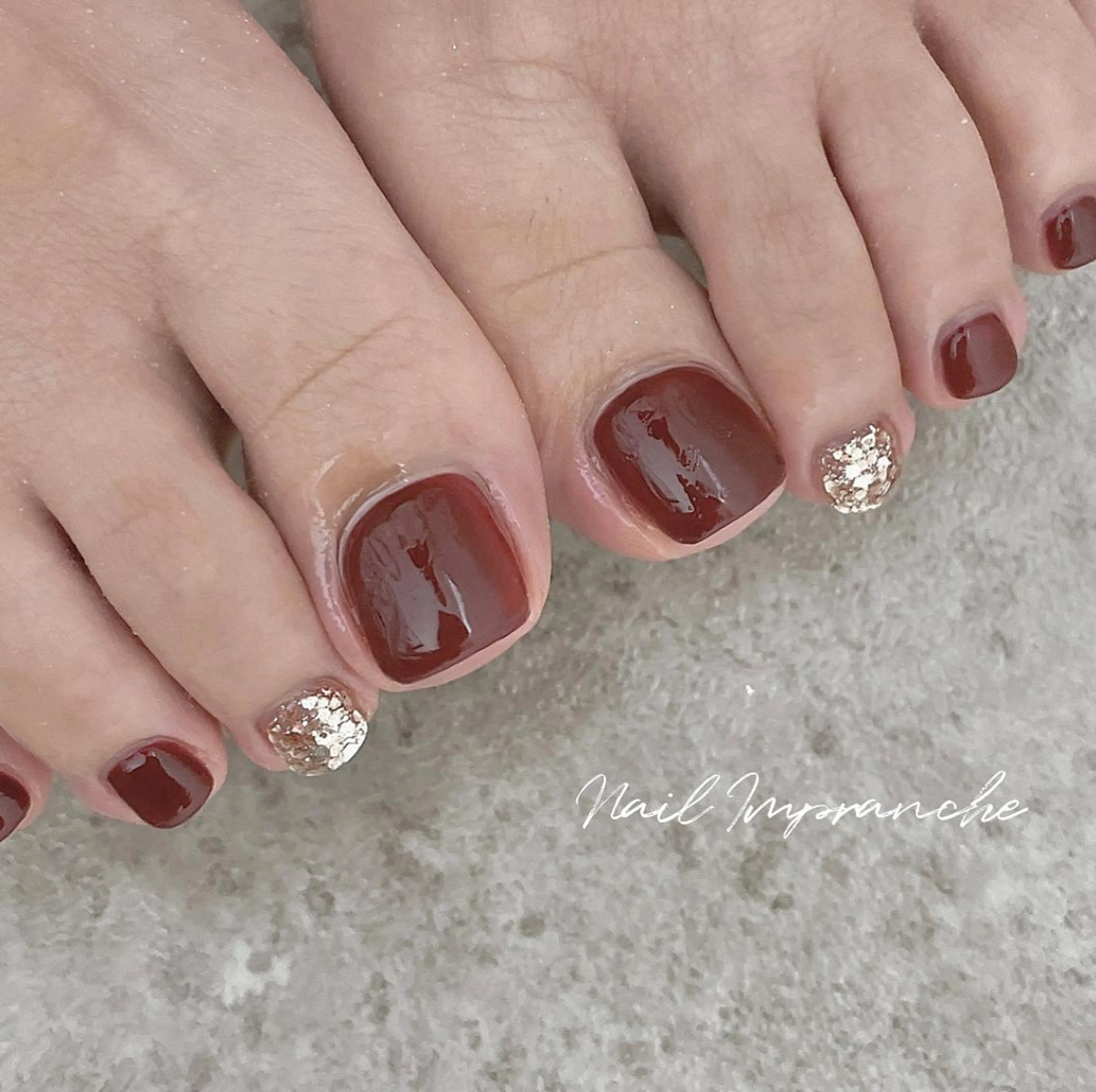 カラー ヘアアレンジ ネイル マツエク・マツパ フットネイル フットネイル 松井 亜由美のネイルデザイン