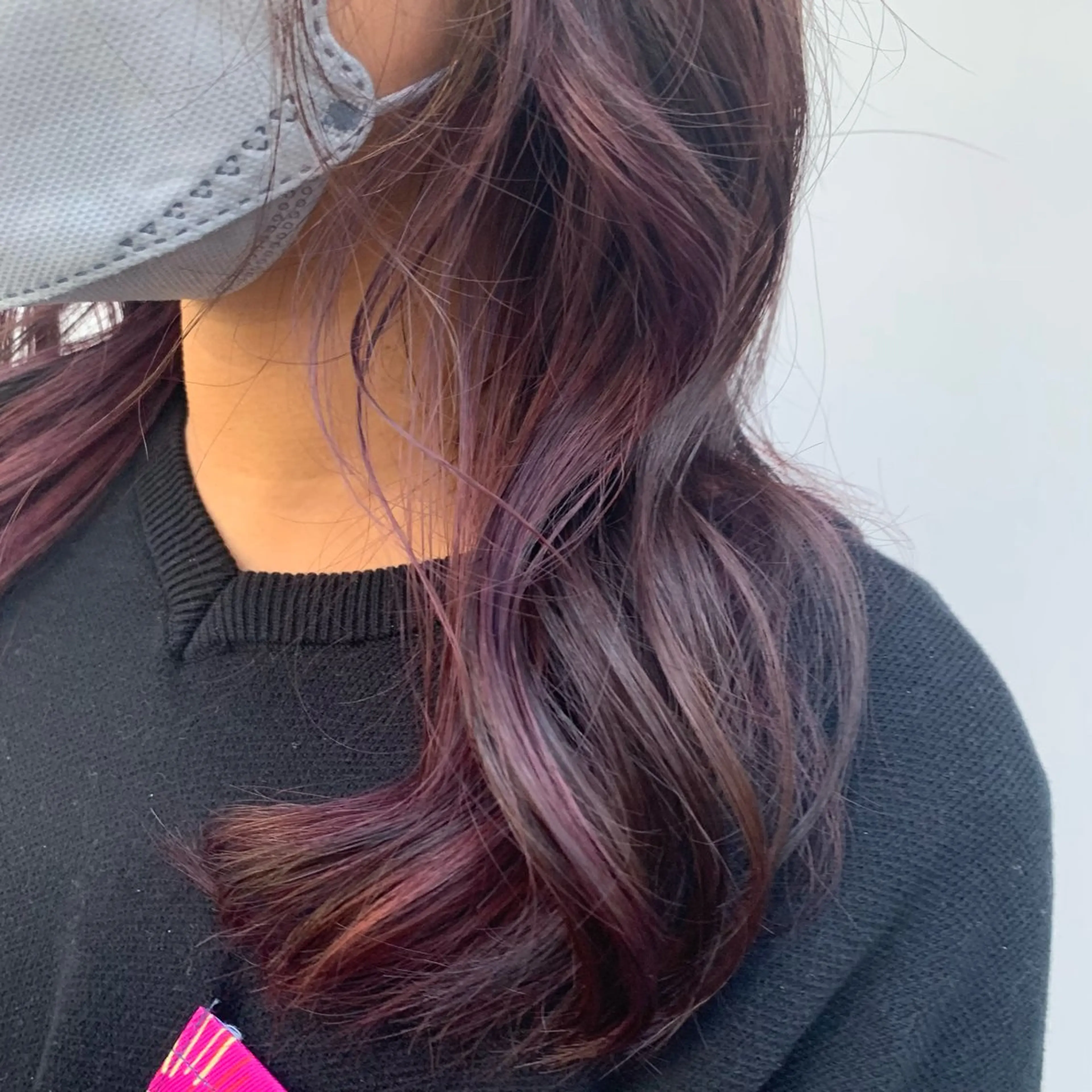 セミロング クロスパーマ×曲がる 縮毛矯正🫧あゆみのヘアスタイル