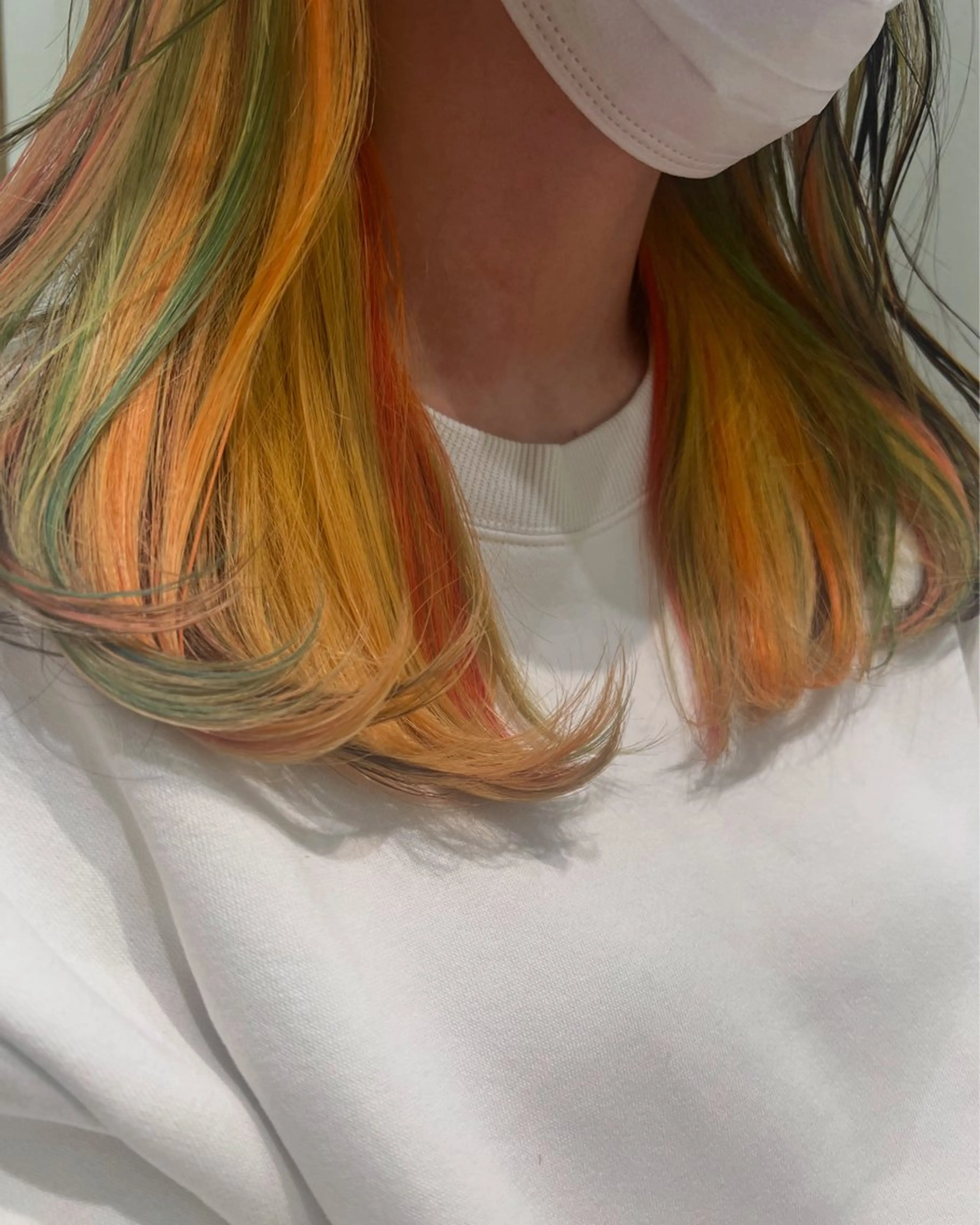 ミディアム カット ヘアカラー トリートメント 暗髪/艶髪/Ono .のヘアスタイル