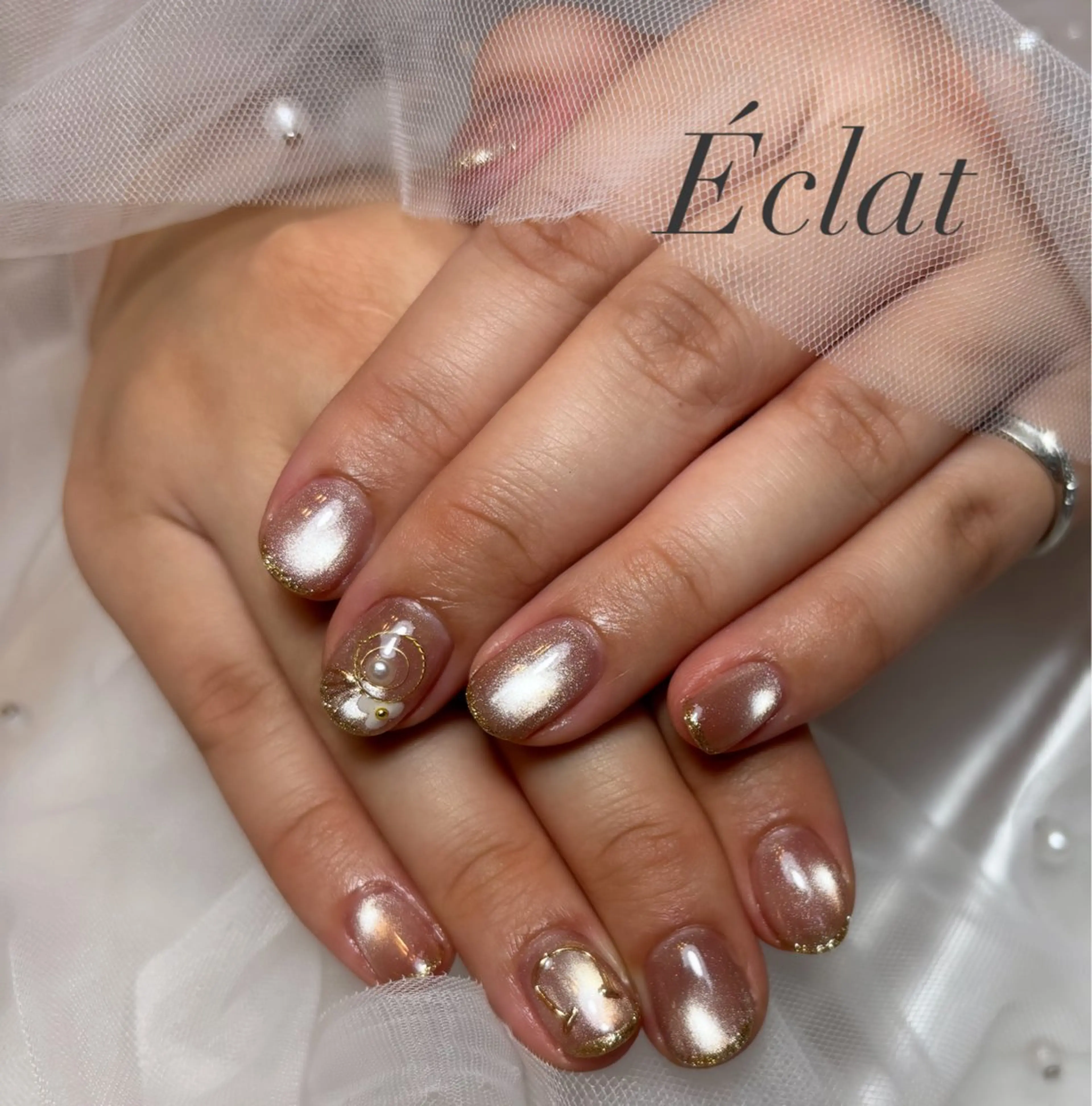 ネイル 持ち込み ハンドネイル nail salon Éclatのネイルデザイン