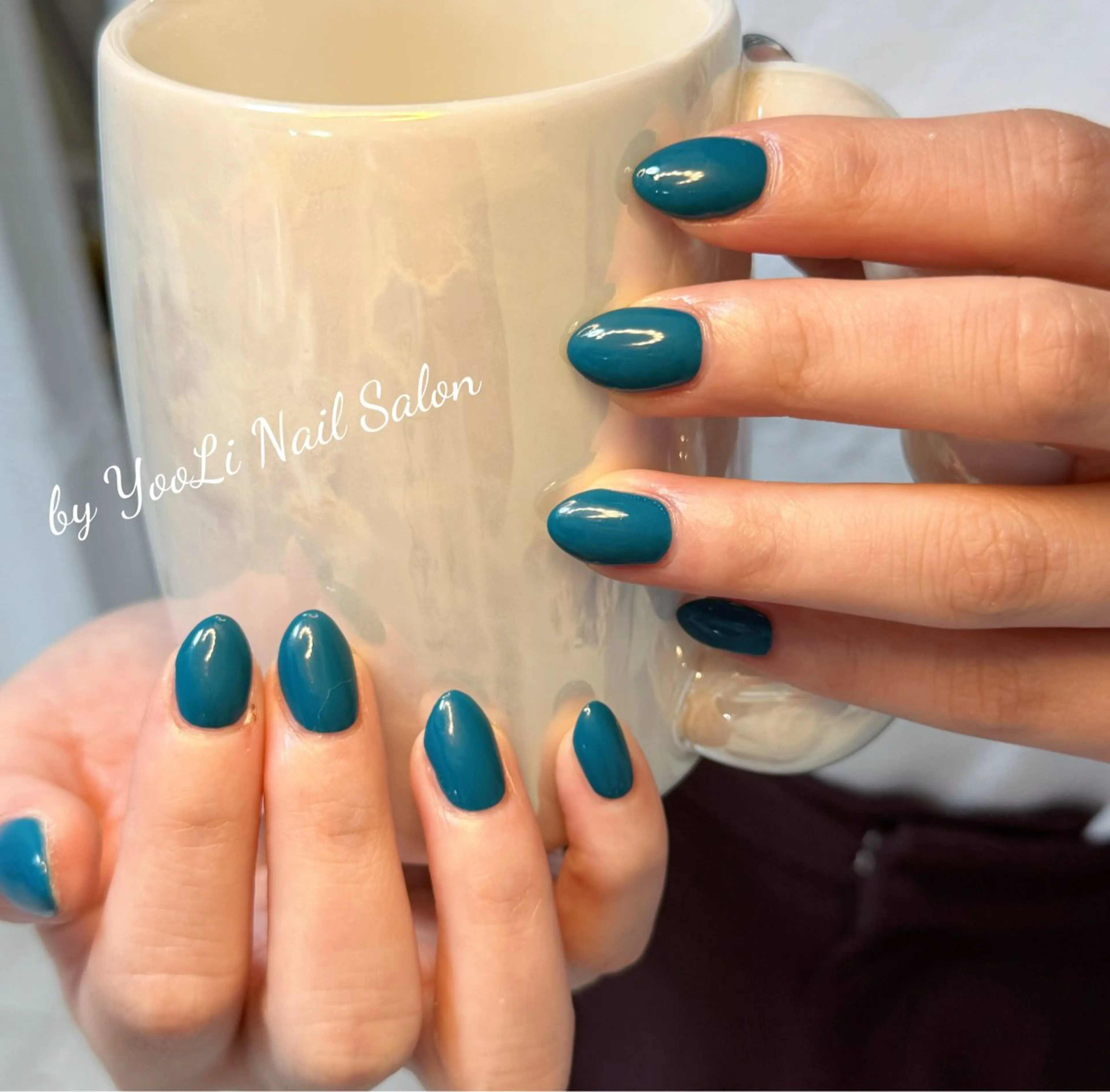 ネイル アートネイル オーロラネイル チークネイル フレンチネイル ガラスフレンチ ハンドネイル 🎀🎀YooLi Nail Salonのネイルデザイン