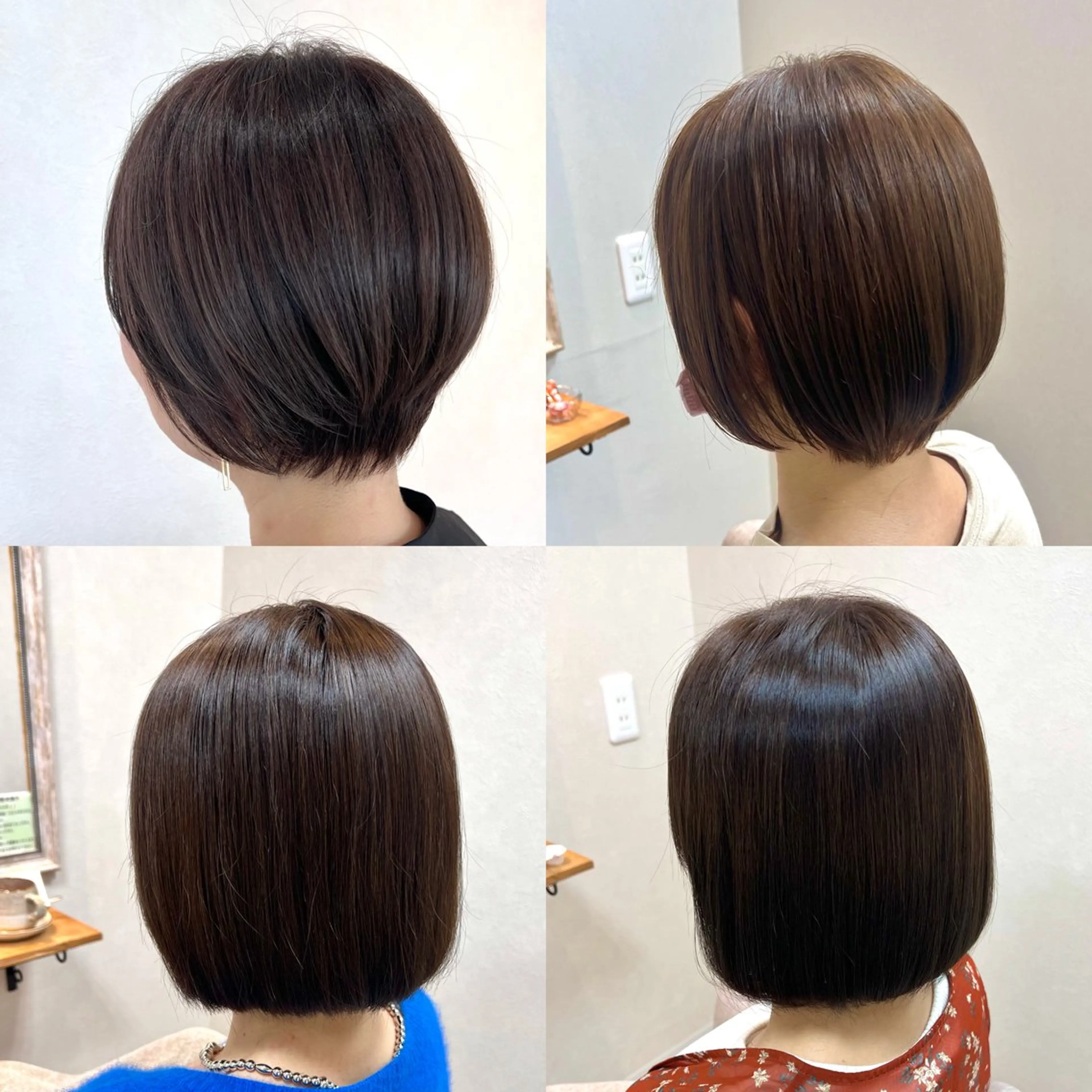 ショート 切りっぱなしボブ ショートボブ ボブ ショートヘア ショート/白髪ぼかし 君和田若菜のヘアスタイル