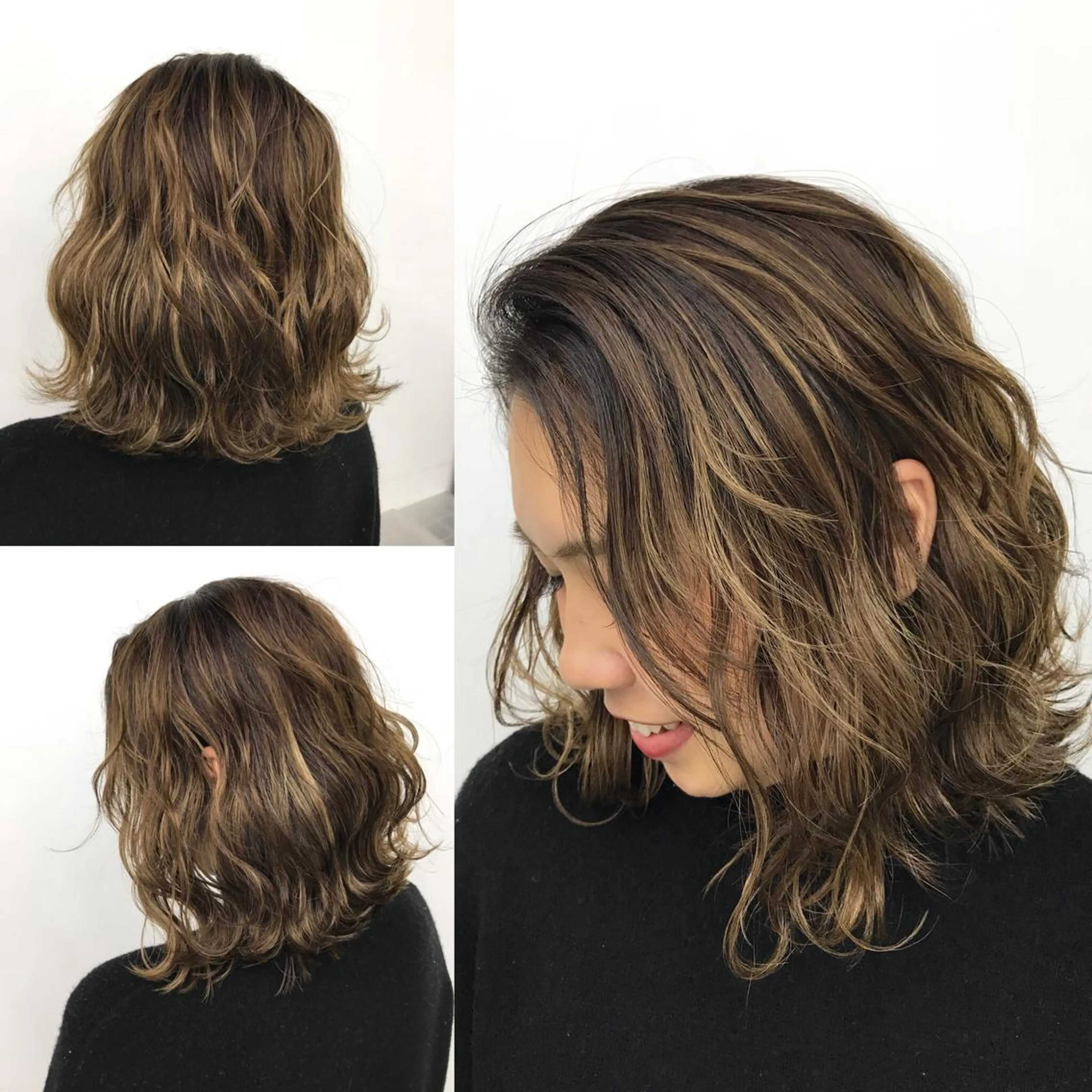 ミディアム カラー アッシュ ベージュカラー 透明感カラー グラデーションカラー ハイライトカラー 山本　尚輝 🐶ハイライト🐶のヘアスタイル