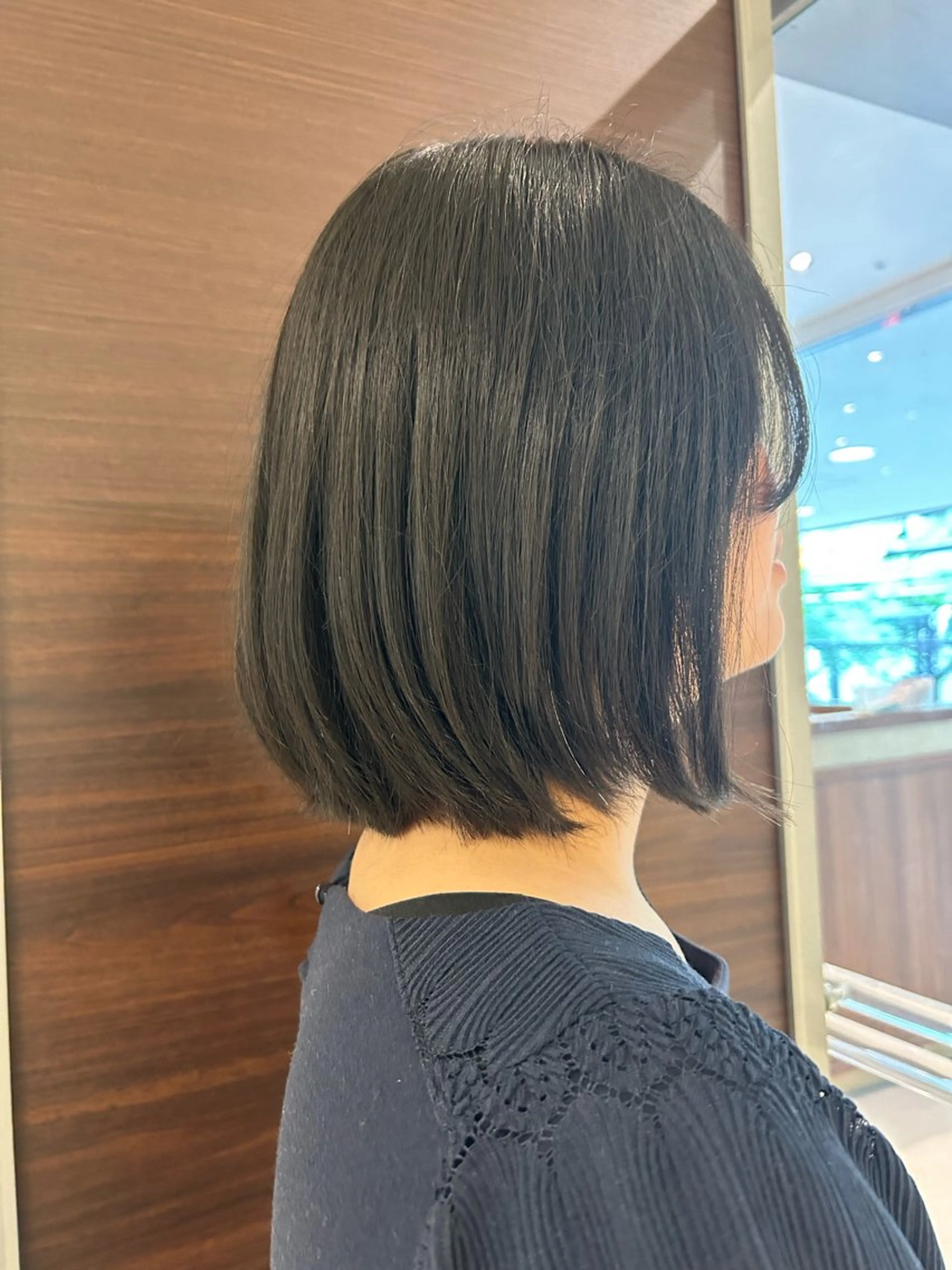 ミディアム ボブ 縮毛矯正/カット/ 韓国ヘア/蛯原🍤のヘアスタイル