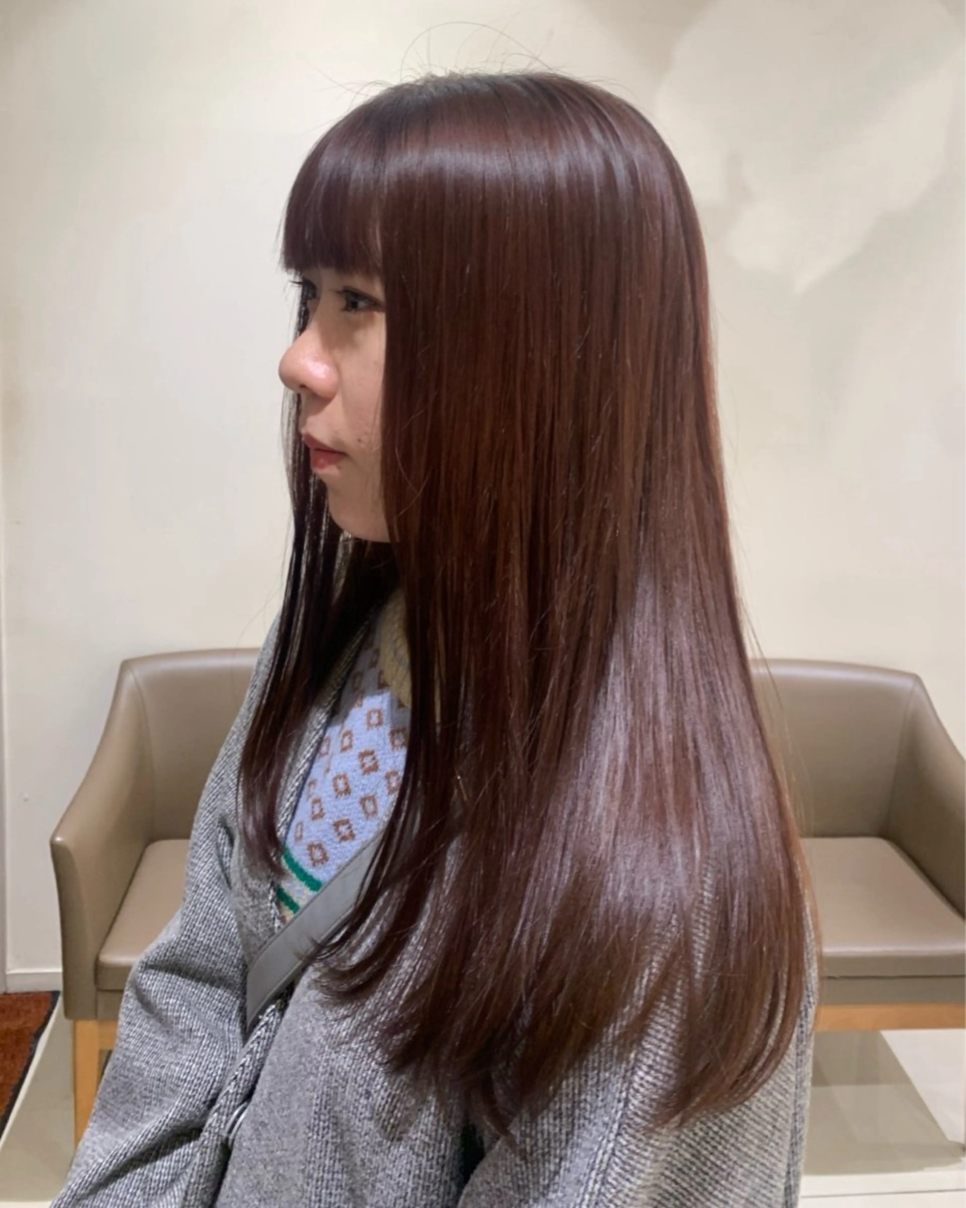 ロング 韓国レイヤー🪽 耳ツボジュエリーのヘアスタイル