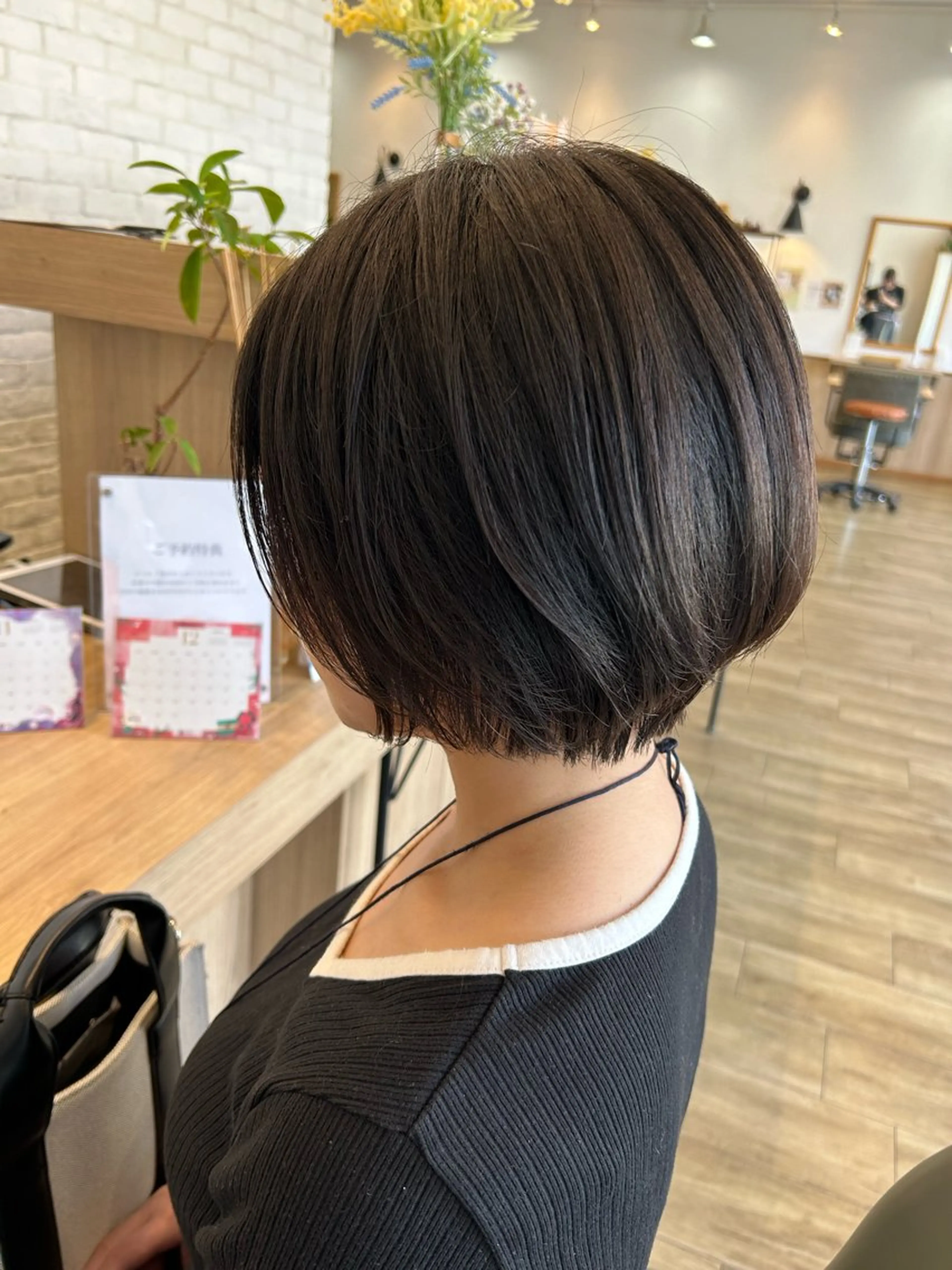 ショート カラー ショートボブ ボブ くびれヘア ショートヘア 骨格似合わせカット✨ 林 まどかのヘアスタイル