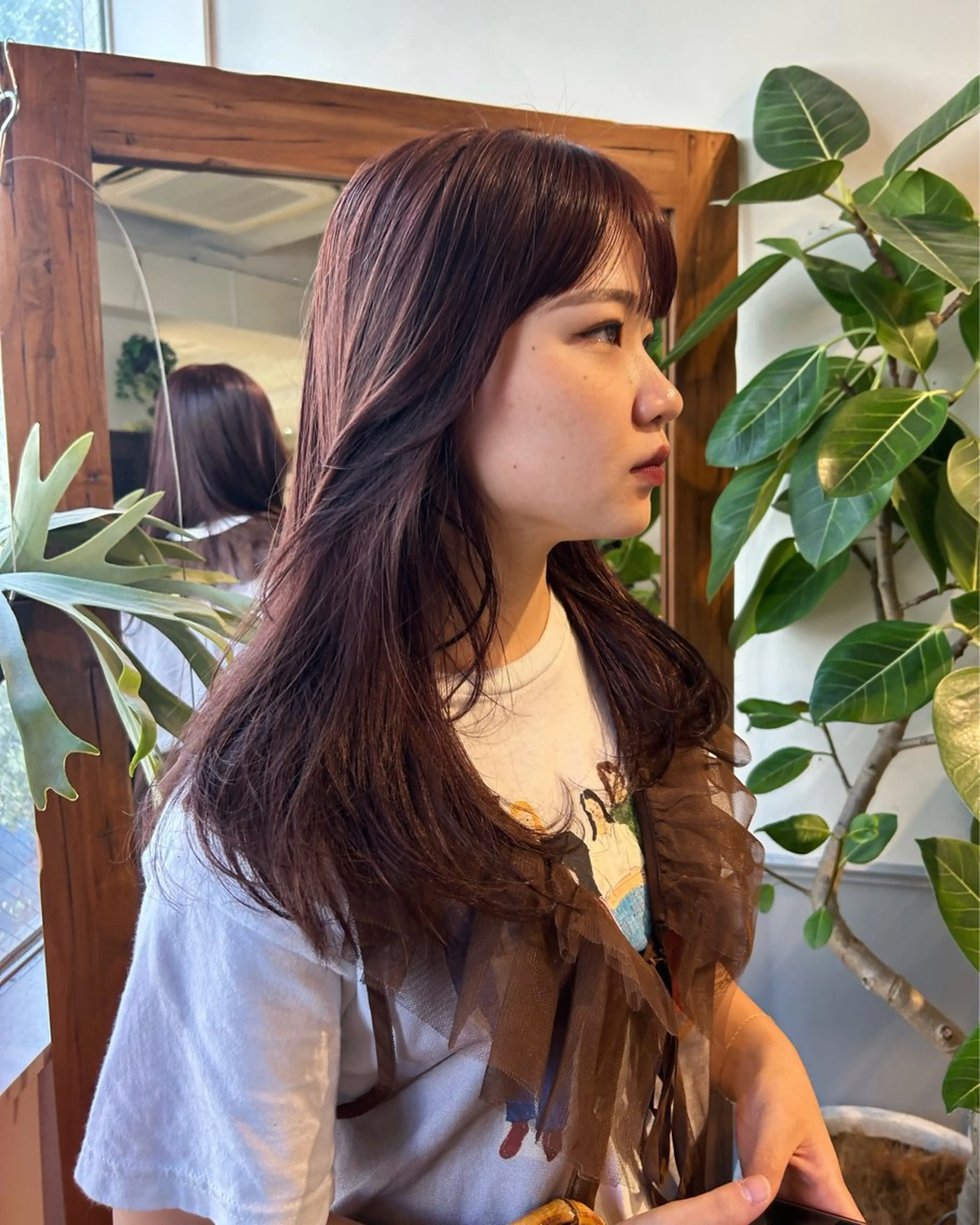 ミディアム カラー 薄暮 マツイ レンのヘアスタイル