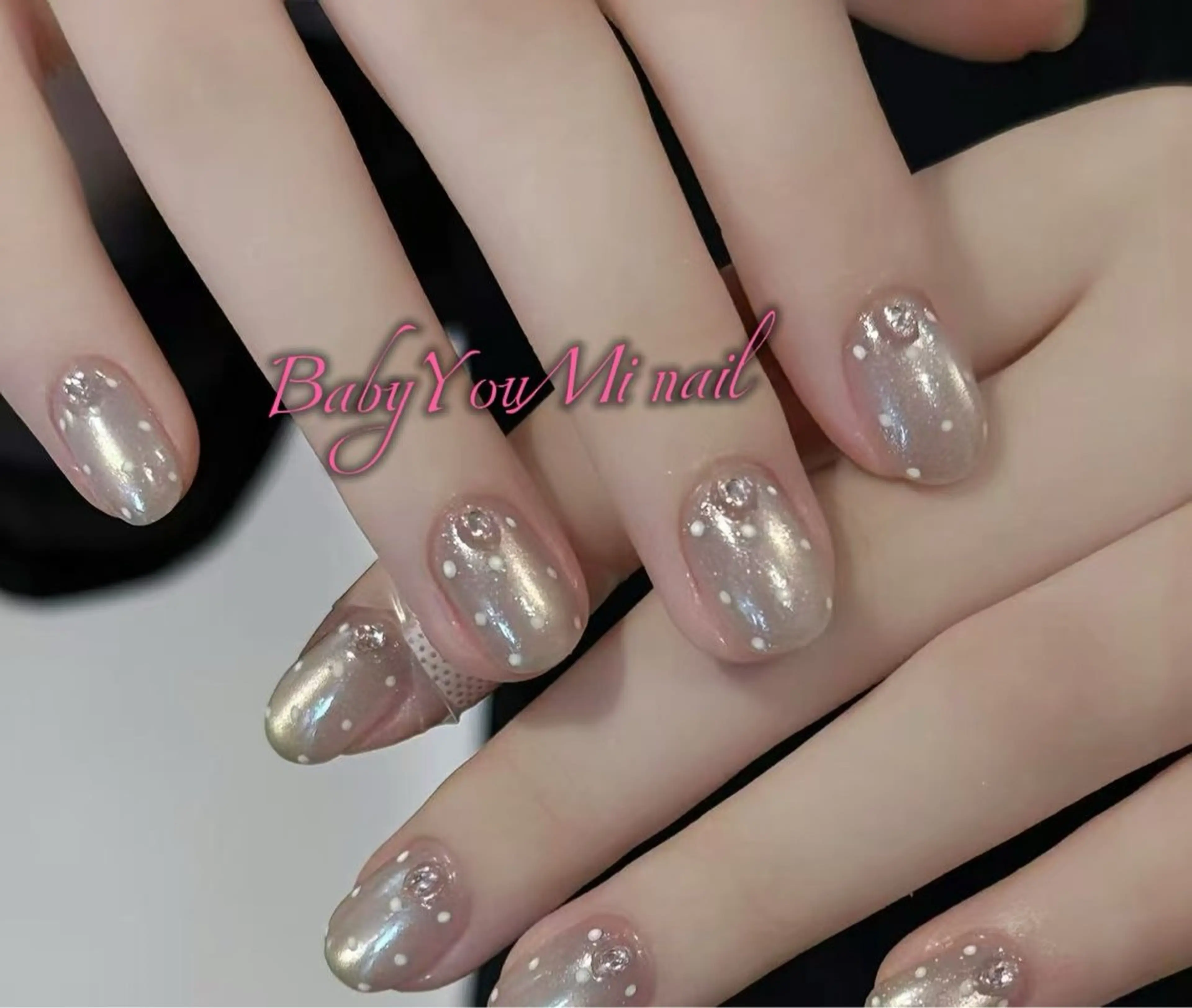 ネイル オーロラネイル 成人式 フットネイル フレンチネイル ジェルネイル ハンドネイル Oomiya 服部のネイルデザイン