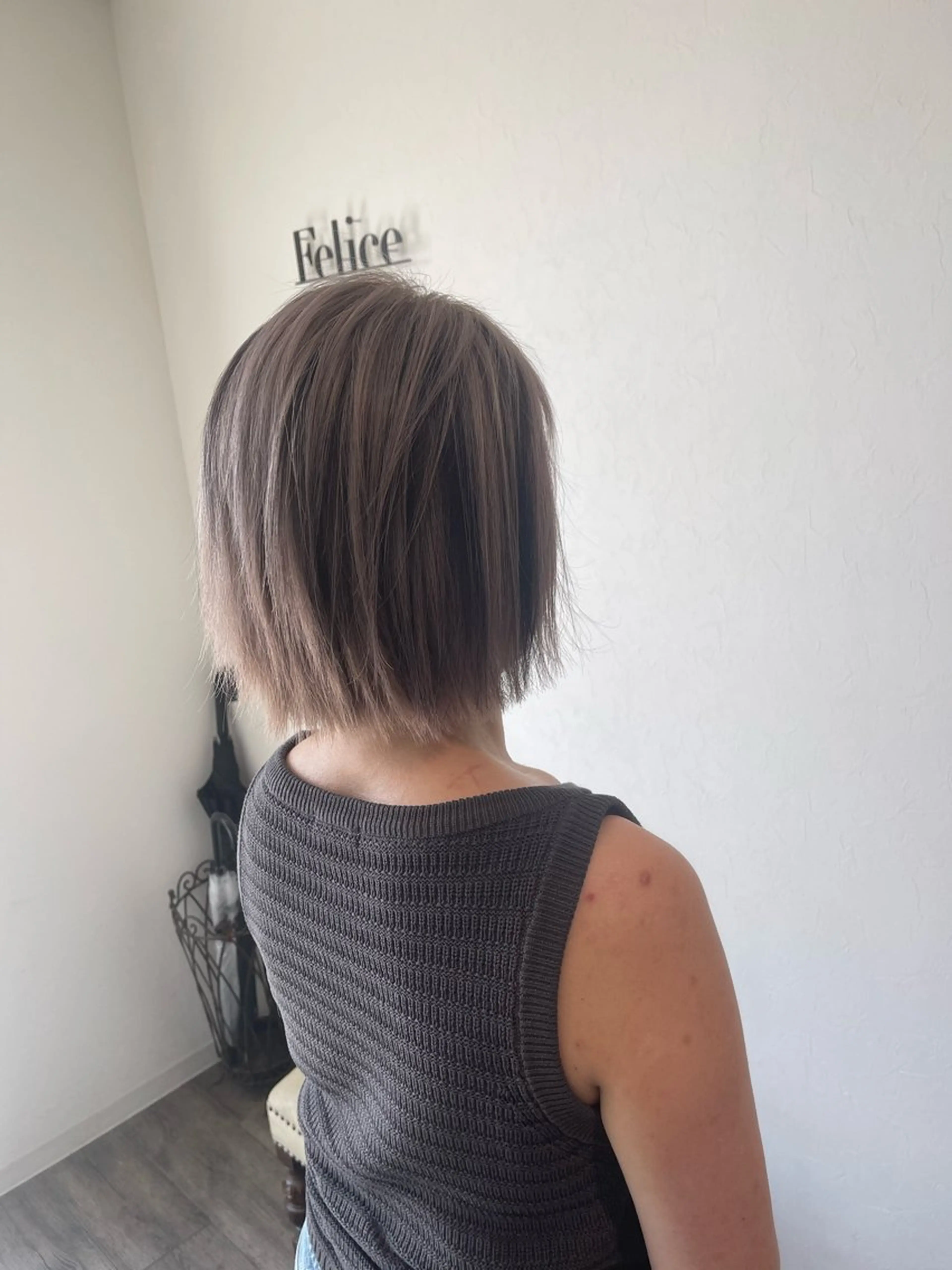 ミディアム カラー デザインカラー ヘアカラー Felice Erikaのヘアスタイル