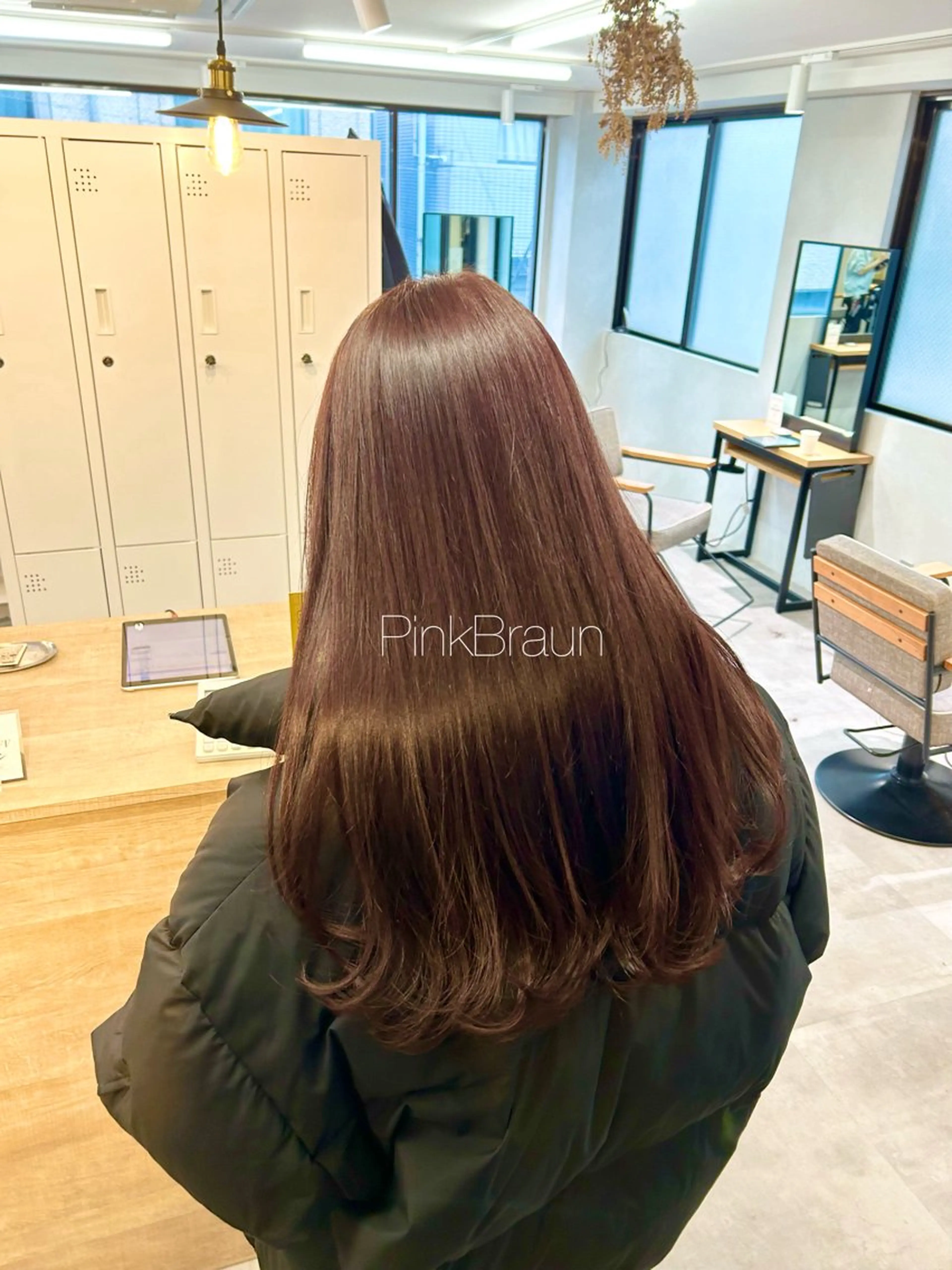 ロング カラー ブラウンカラー ピンクカラー ピンクブラウン カット ヘアカラー 暖色･似合わせカラー (廣石沙英🎀)のヘアスタイル