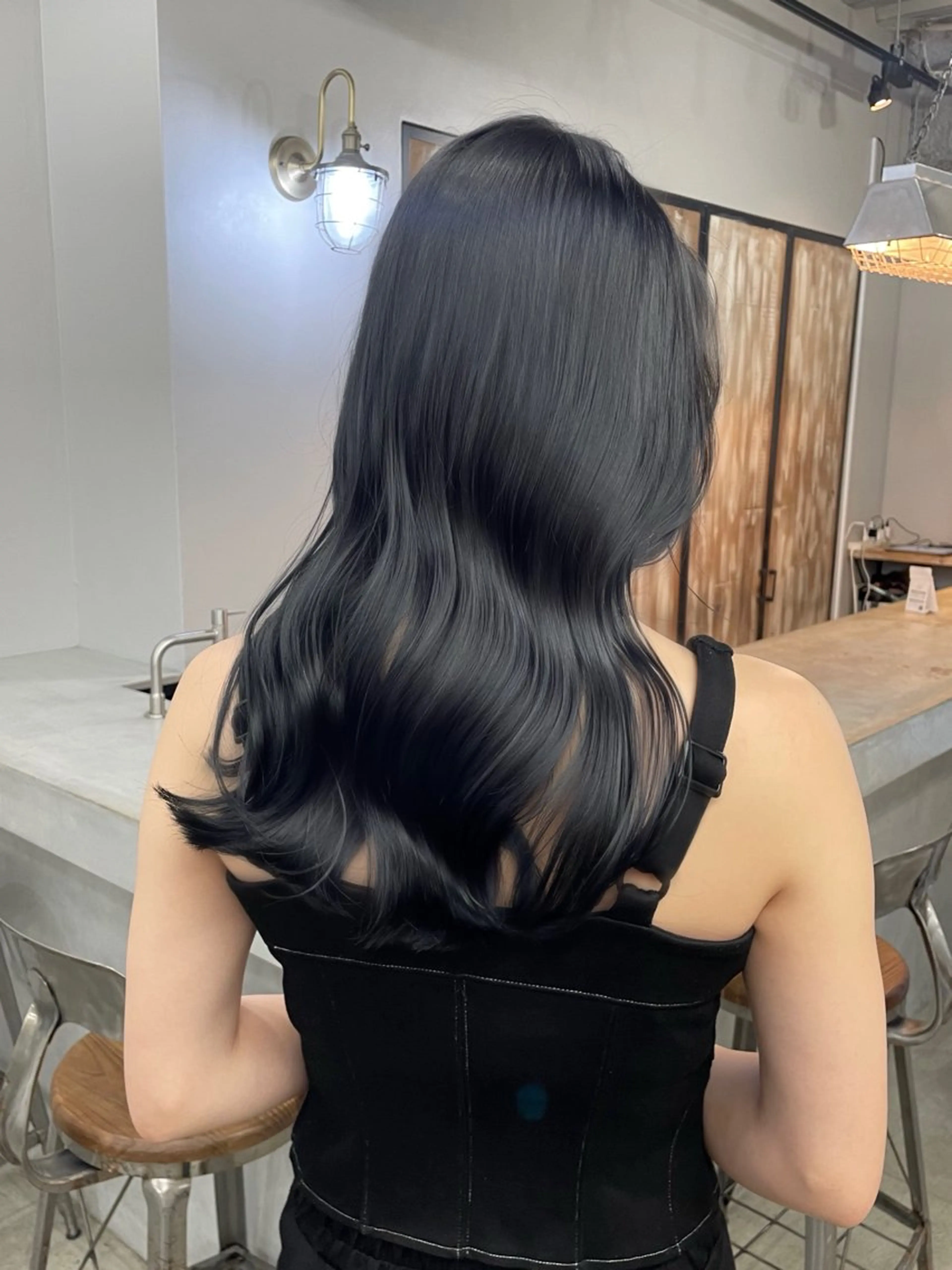 ロング カラー 新宿/韓国ヘア/ 髪質改善ストレートのヘアスタイル