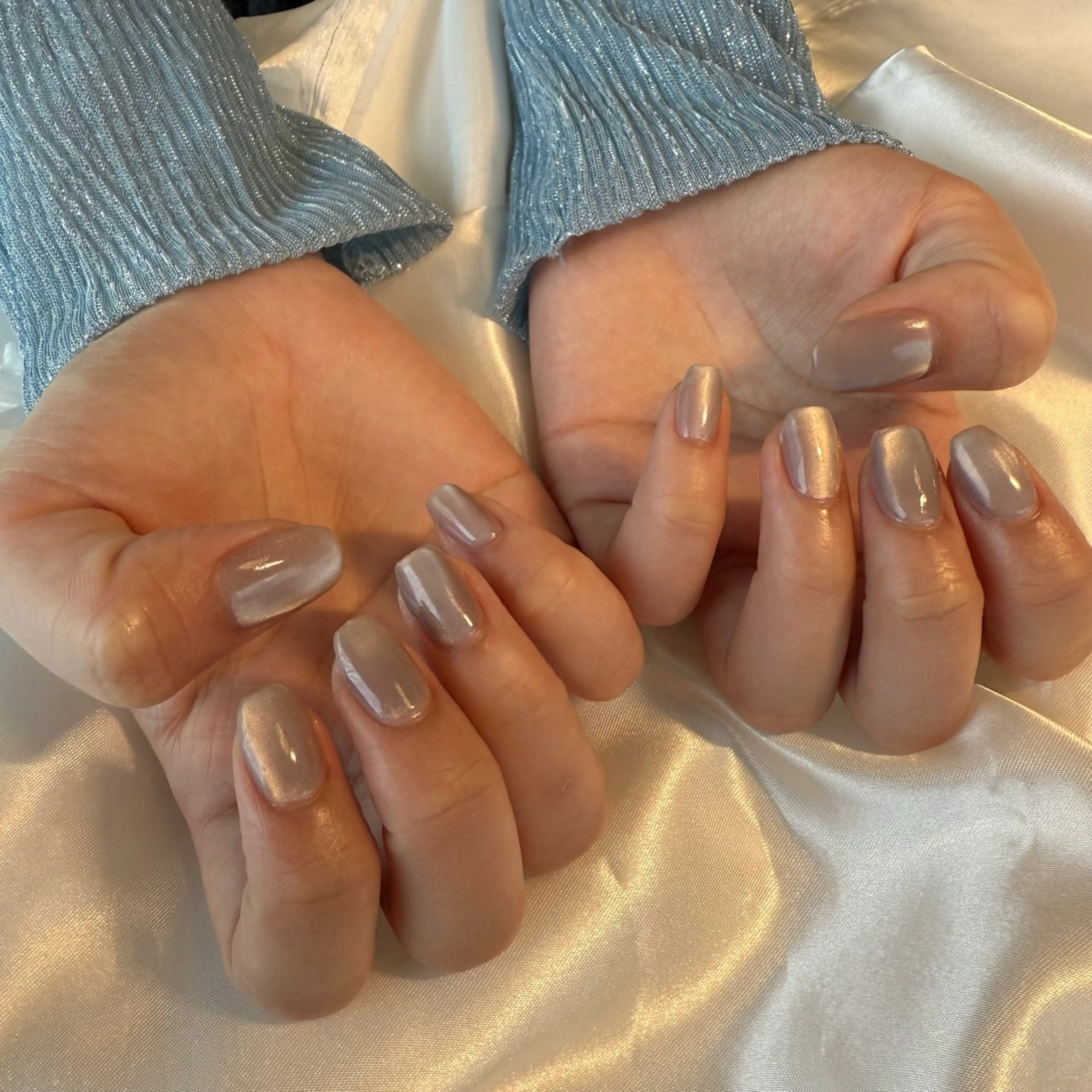 ネイル 氷ネイル・うるうるネイル マグネットネイル bylily yuriのネイルデザイン