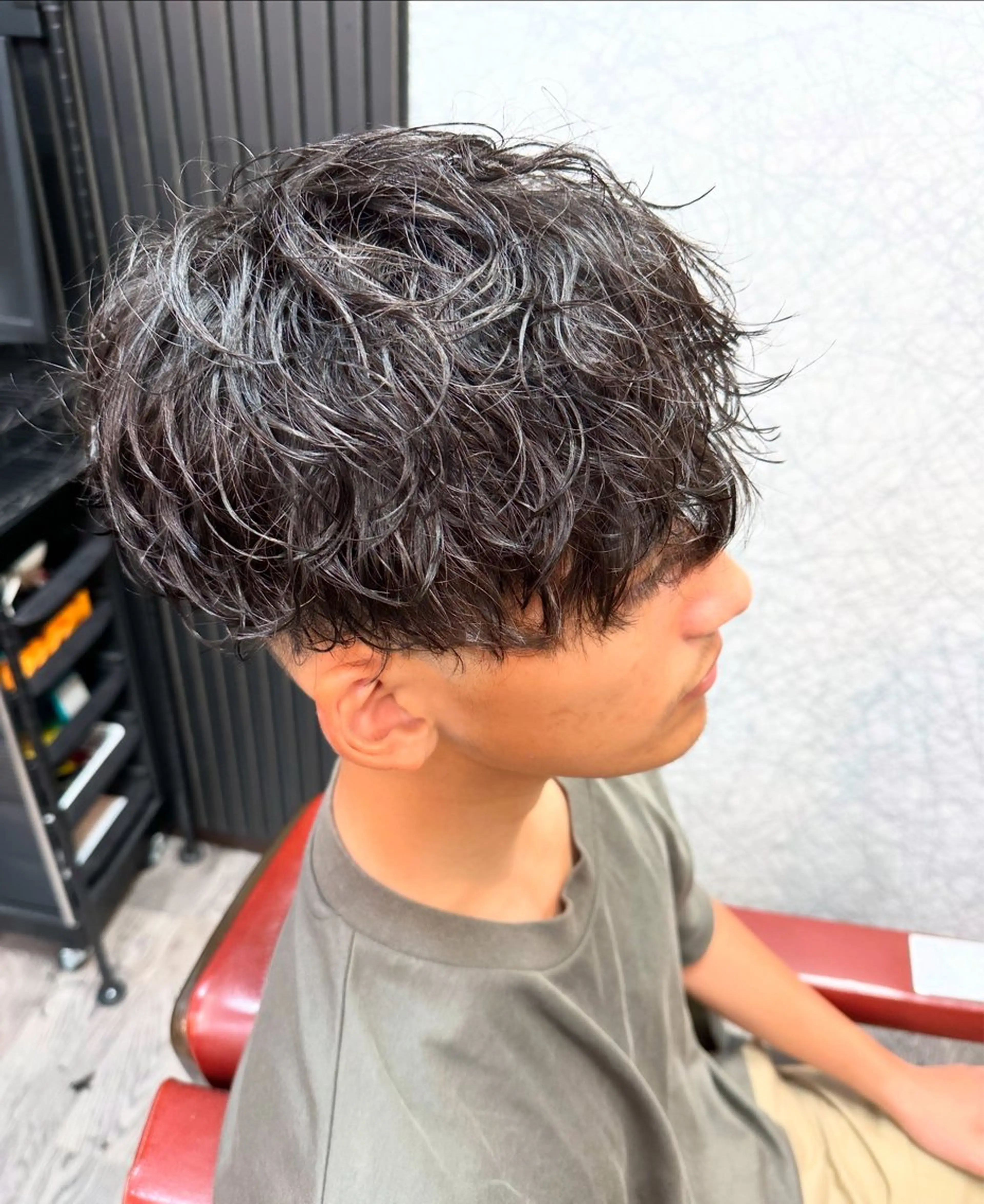 ショート パーマ 田島 颯人のヘアスタイル