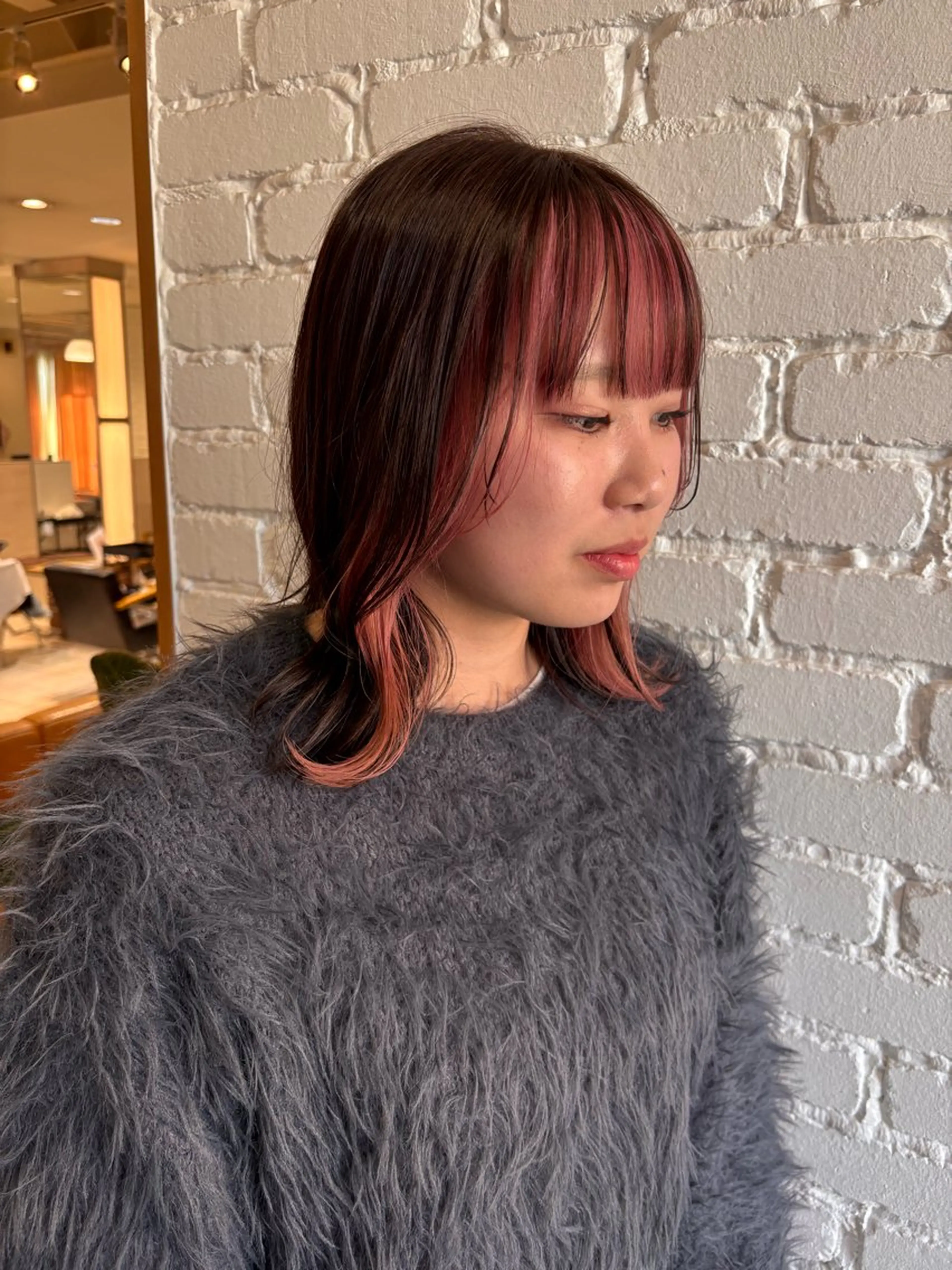 ミディアム ⭐️ダブルカラー⭐️ ｼｭﾝ⭐️のヘアスタイル