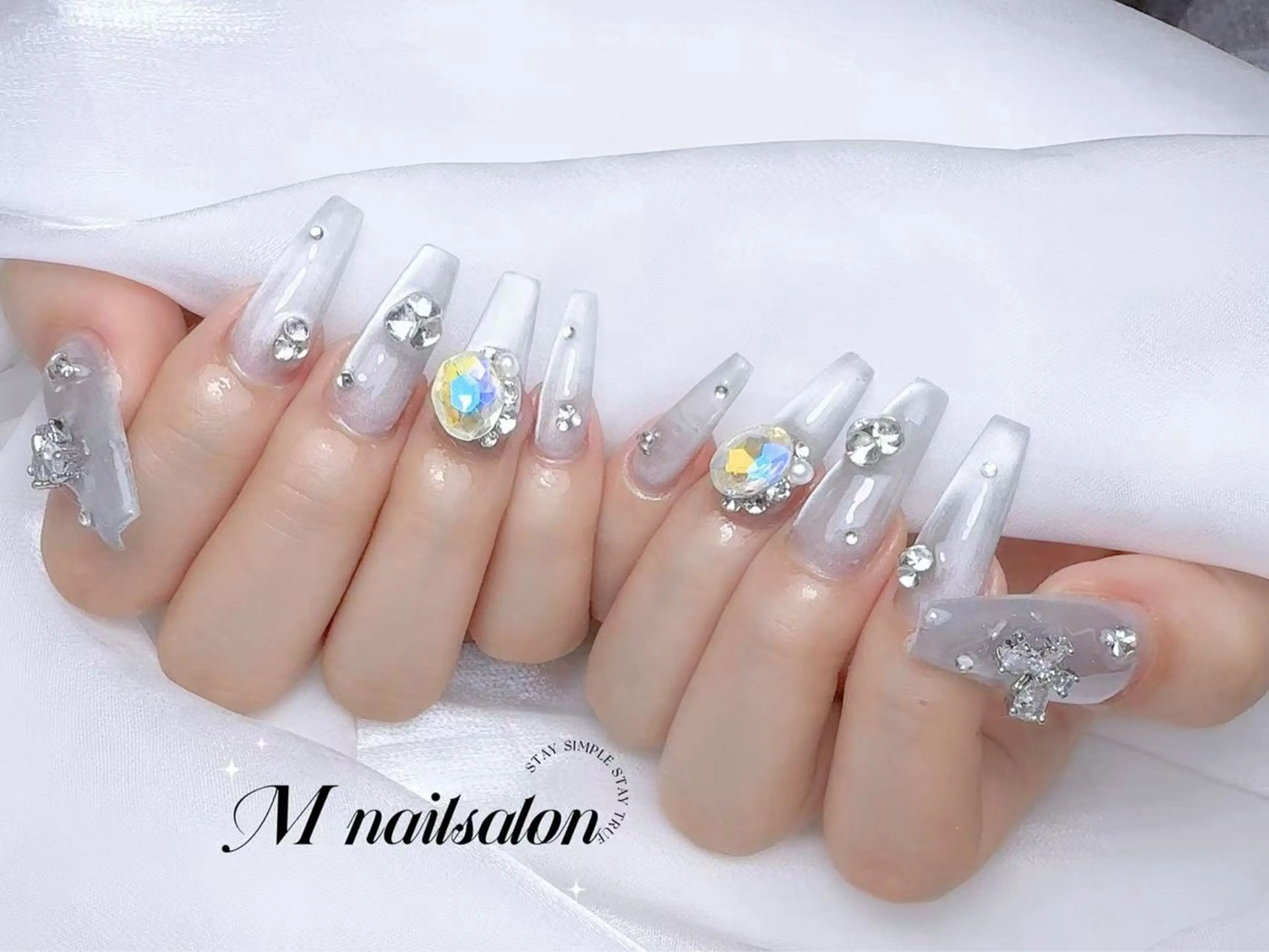 ネイル M🌷nail 長さだし専門店のネイルデザイン