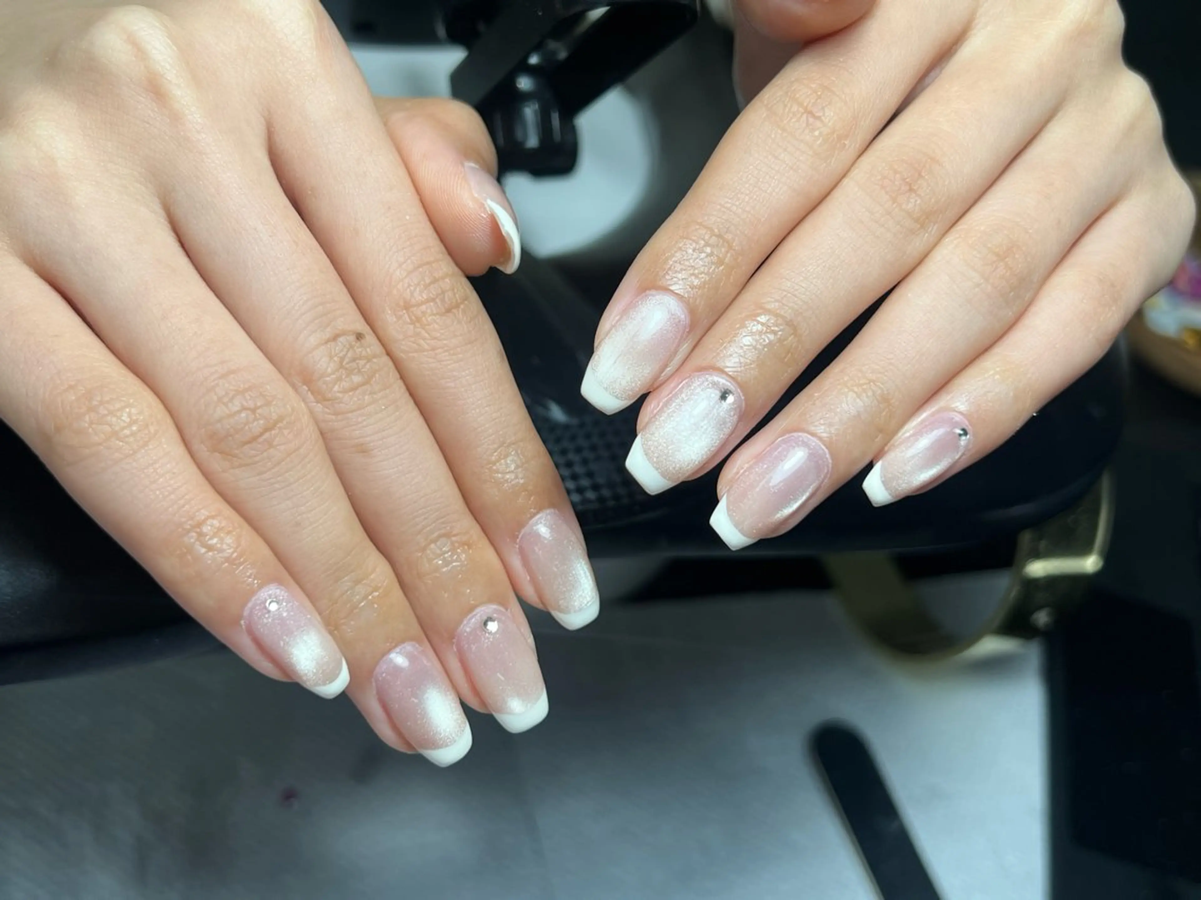 ネイル 韓国ネイル 持ち込み ニュアンスネイル ネイルチップ ハンドネイル Tini ANA.CHUOのネイルデザイン