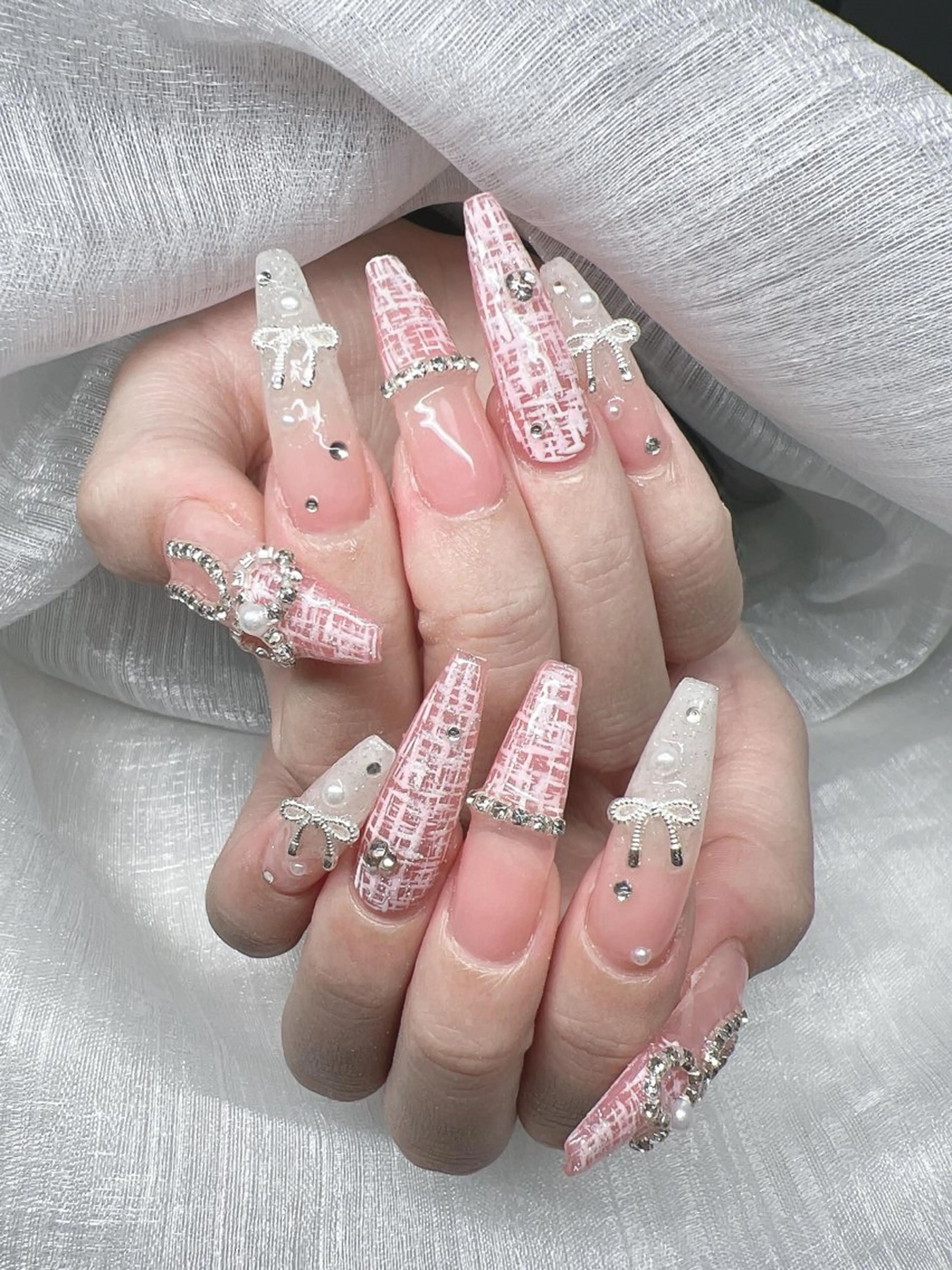 ネイル ハンドネイル Lee Nails チップ長さだし専門店のネイルデザイン