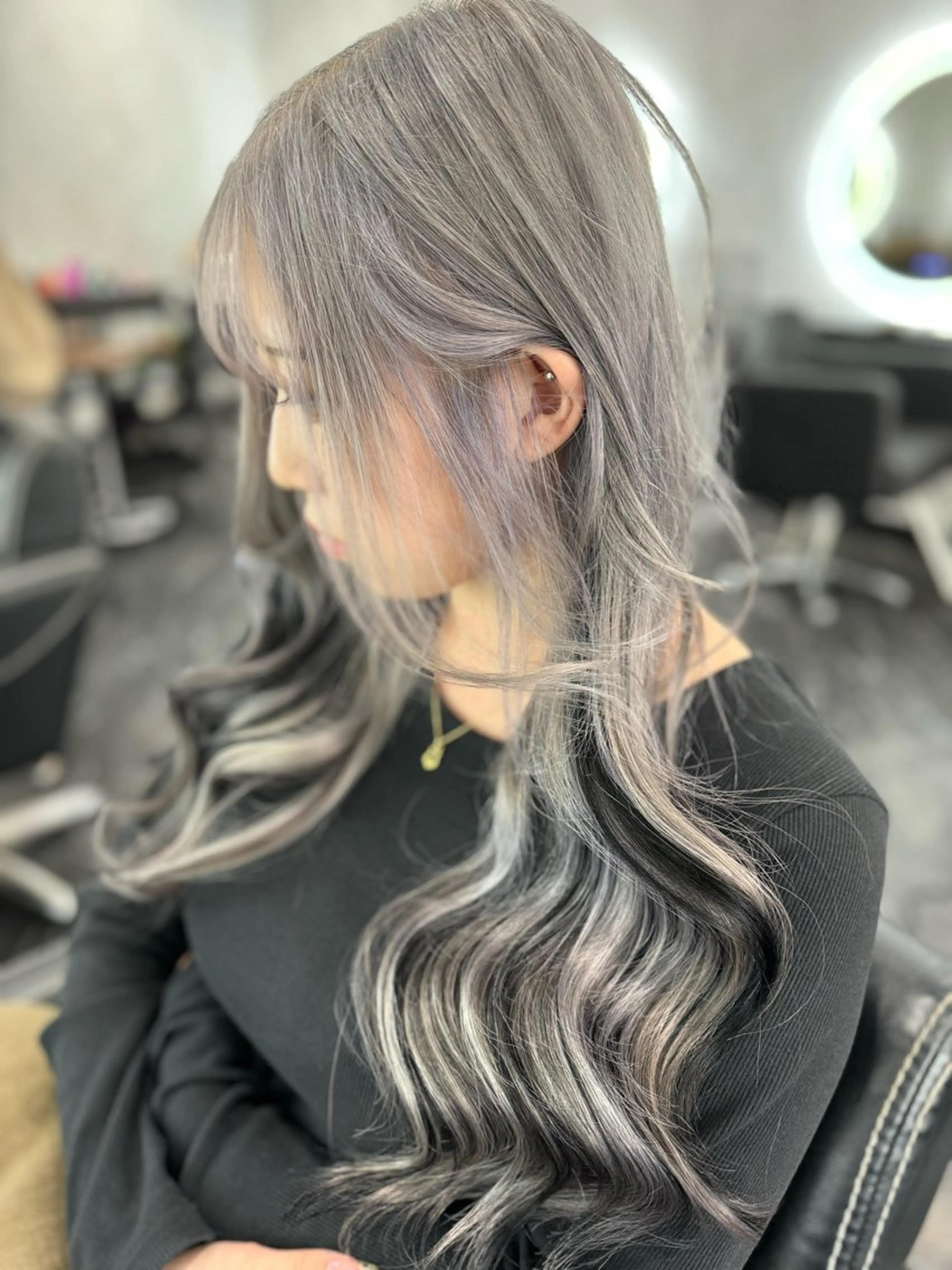 ロング カラー ヘアアレンジ エクステ LOHAS 優来（ユラ）のヘアスタイル