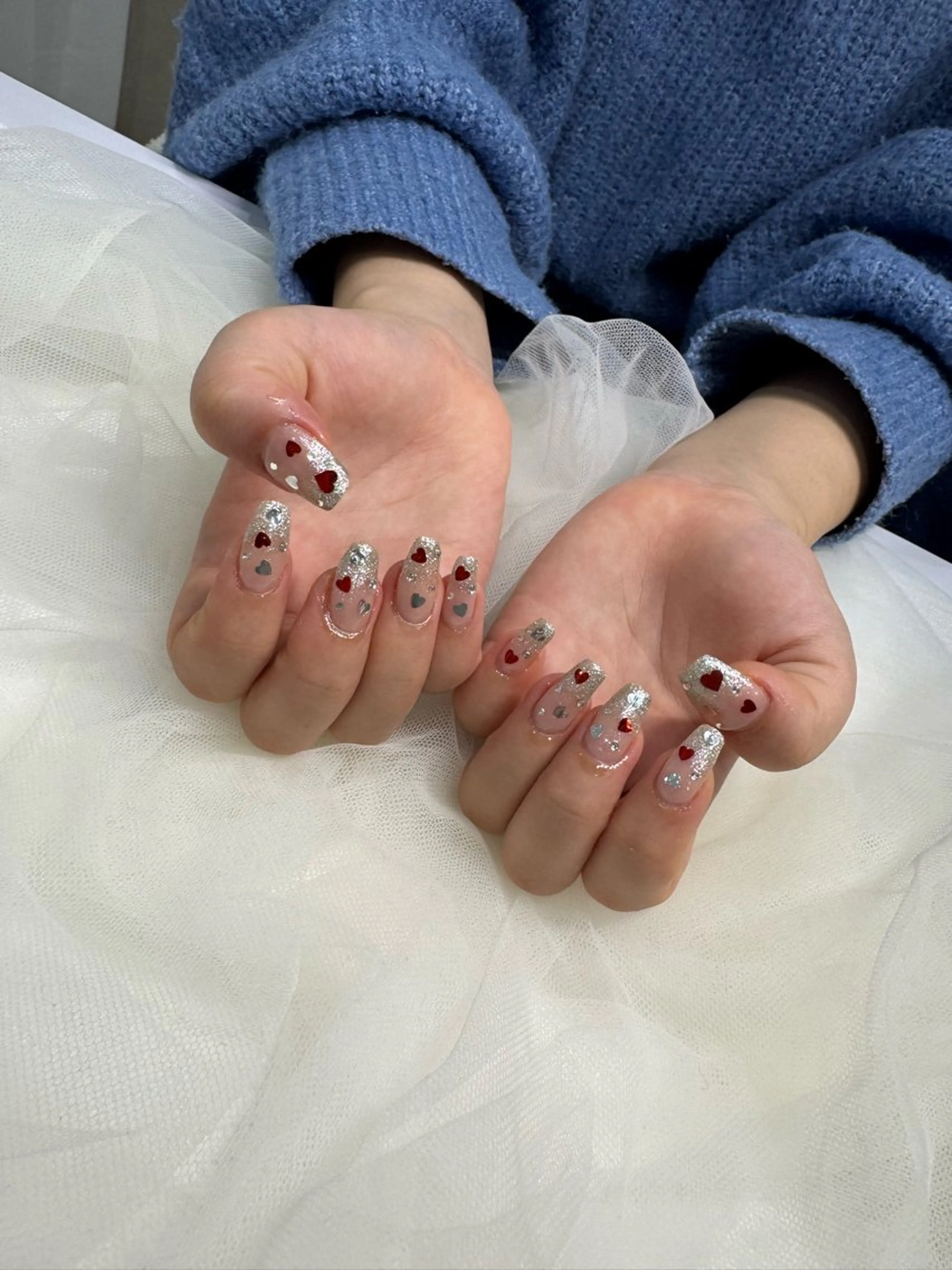 ネイル ハート Cibelle 🤍村岡のネイルデザイン